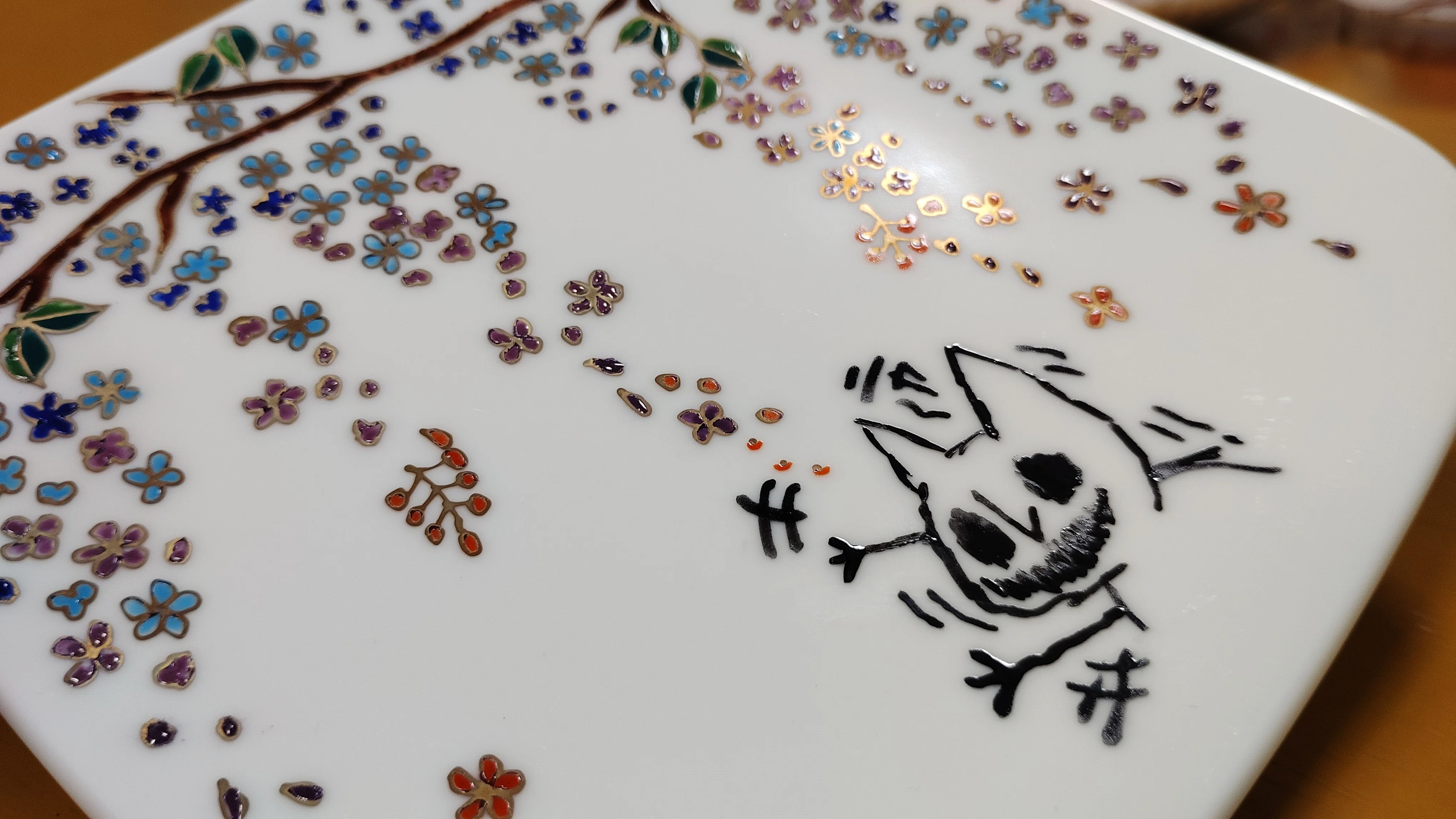 ベンジャロン焼ダルメシアン 異世界日記：ベンジャロン焼き 絵付け体験｜shushu