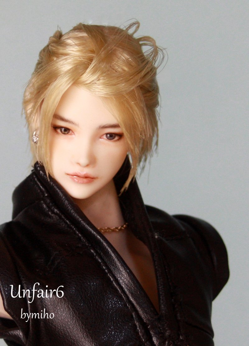 1/6カスタムドールヘッド☆UNFAIR6☆bymiho☆六分の一男子図鑑☆エイト