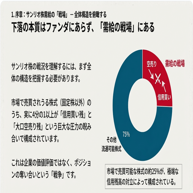 追加）【詳細分析】サンリオ株（8136）需給戦争の深層：データで紐解く機関空売りと個人投資家の攻防｜Desk Research Design