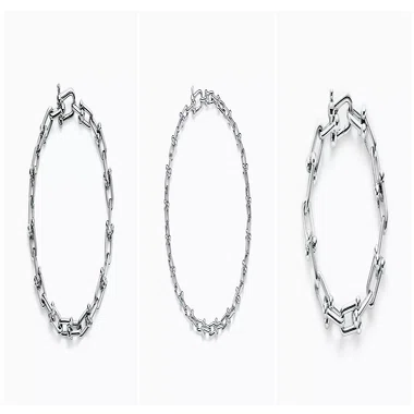 ティファニーで細長いリング・形状のアクセサリーはエロンゲイテッド
