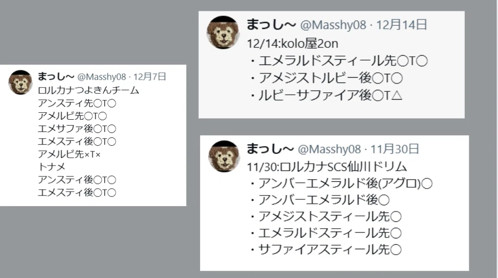 レシピ】アメジストルビーSCS優勝＆非公認大会連覇！【ロルカナ