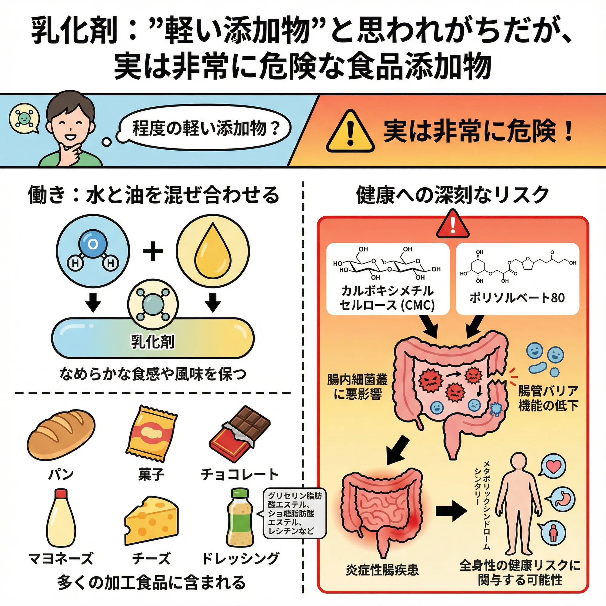 乳化剤 危険 性