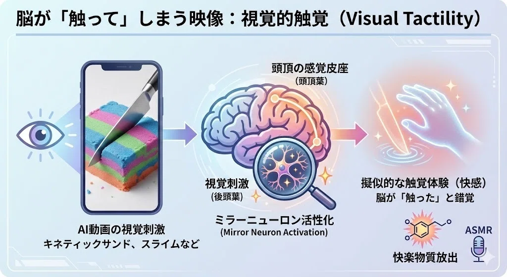 Visual Tactility なぜ私たちは「AI動画」をいつまでも見続けてしまうのか?―②視覚的触覚(Visual Tactility)と「完結の快感」|まめきち