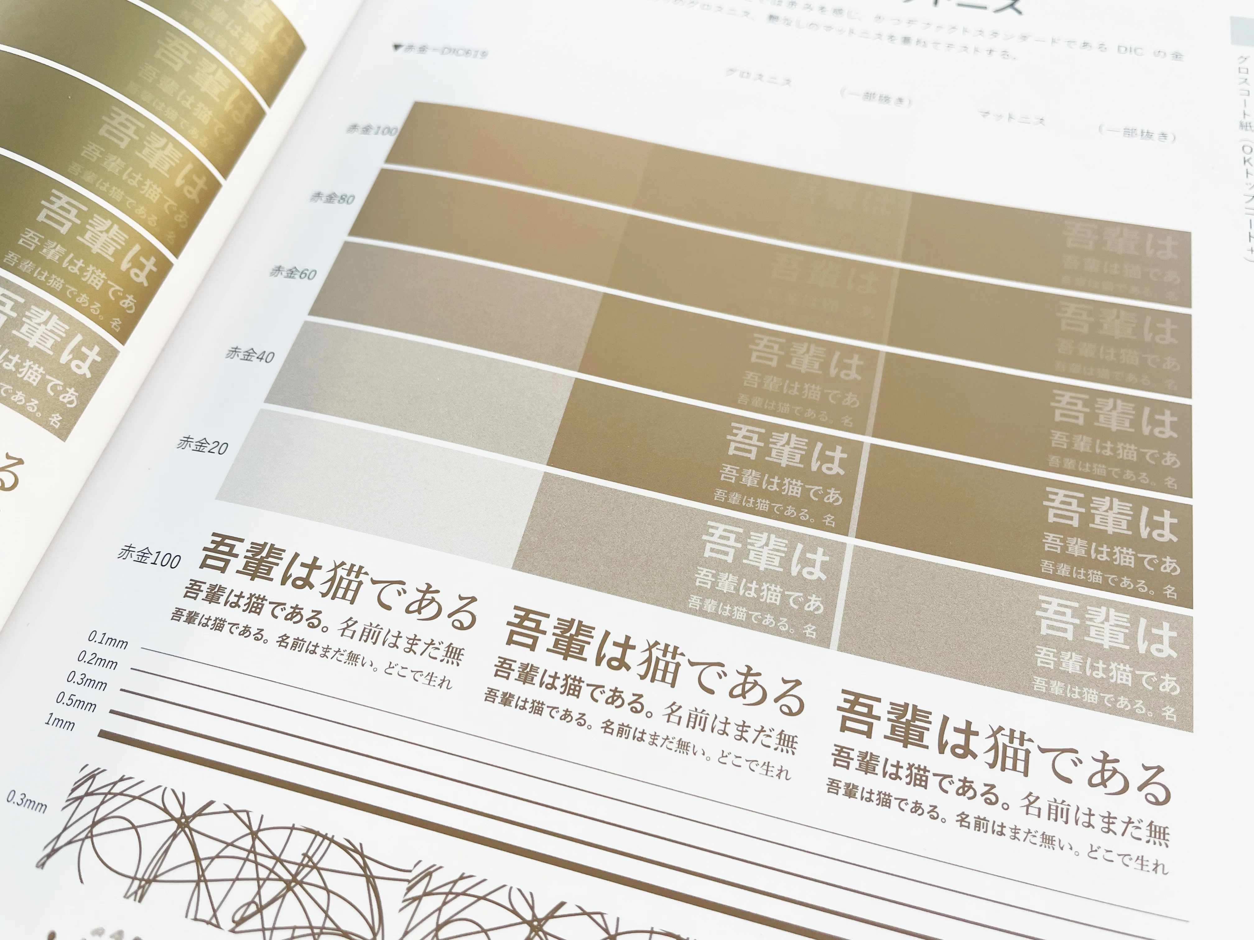 金銀・濃い墨の印刷テストだけを1冊に！「デザインのひきだし」津田