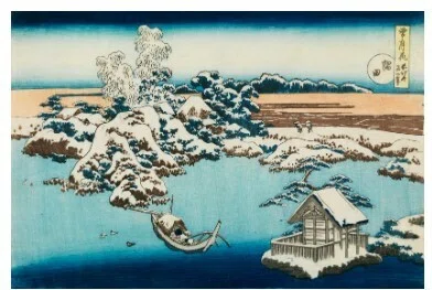 永谷園東西名画選カードと浮世絵 〜すみだ北斎美術館へ 学芸員とお茶