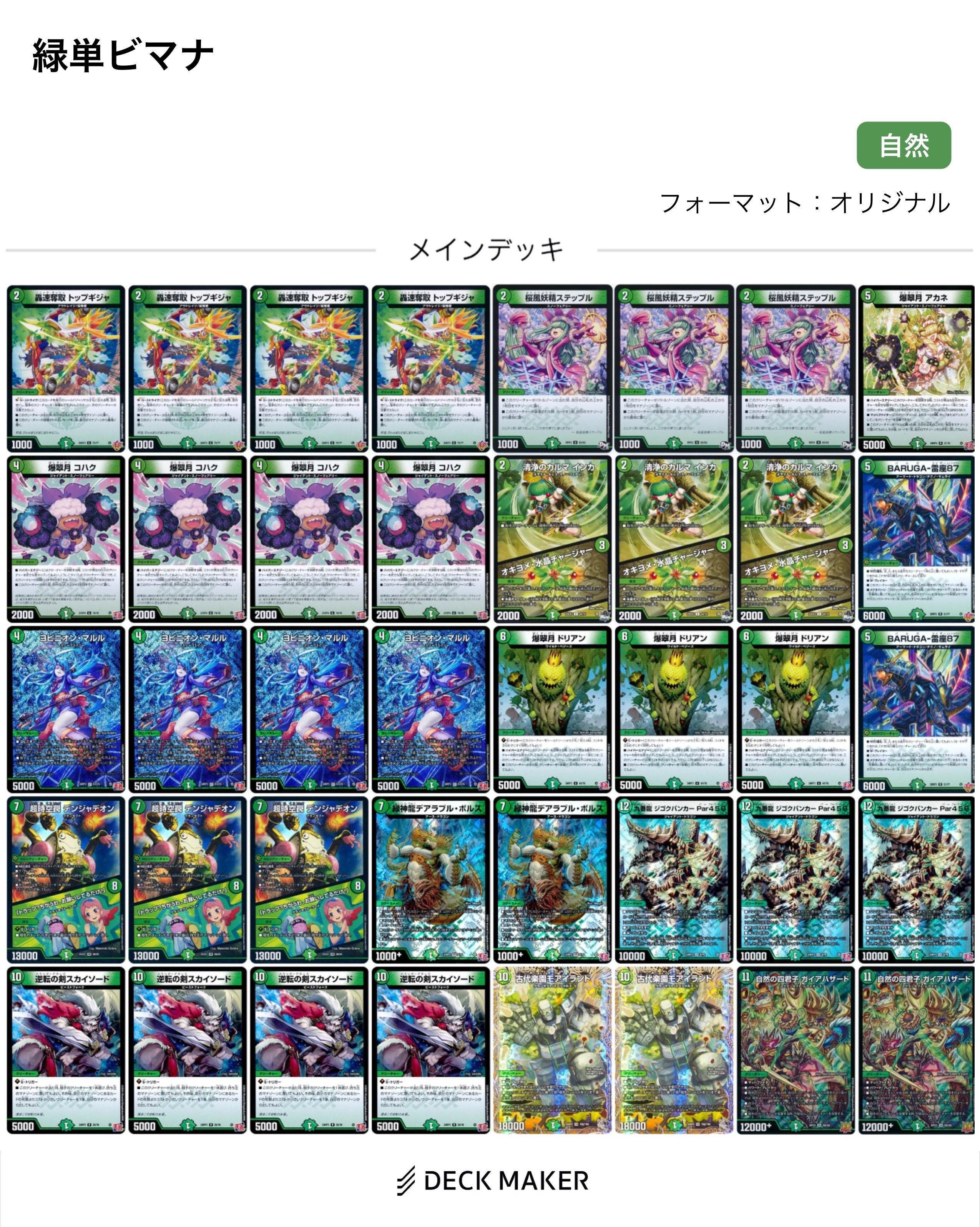 緑単ビマナの得意・不得意な対面について｜けをるど