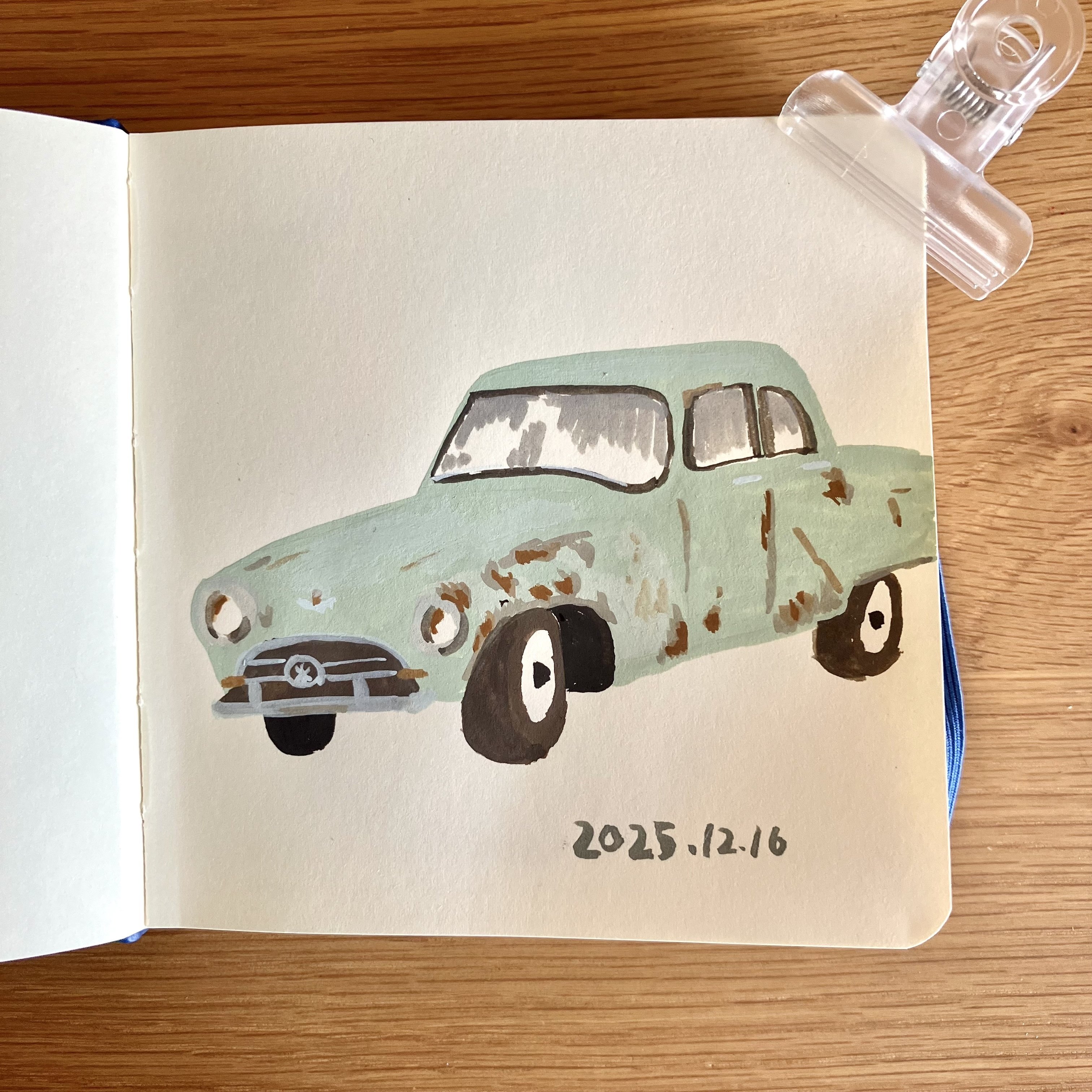 不透明水彩と経年変化の話｜山丘岳