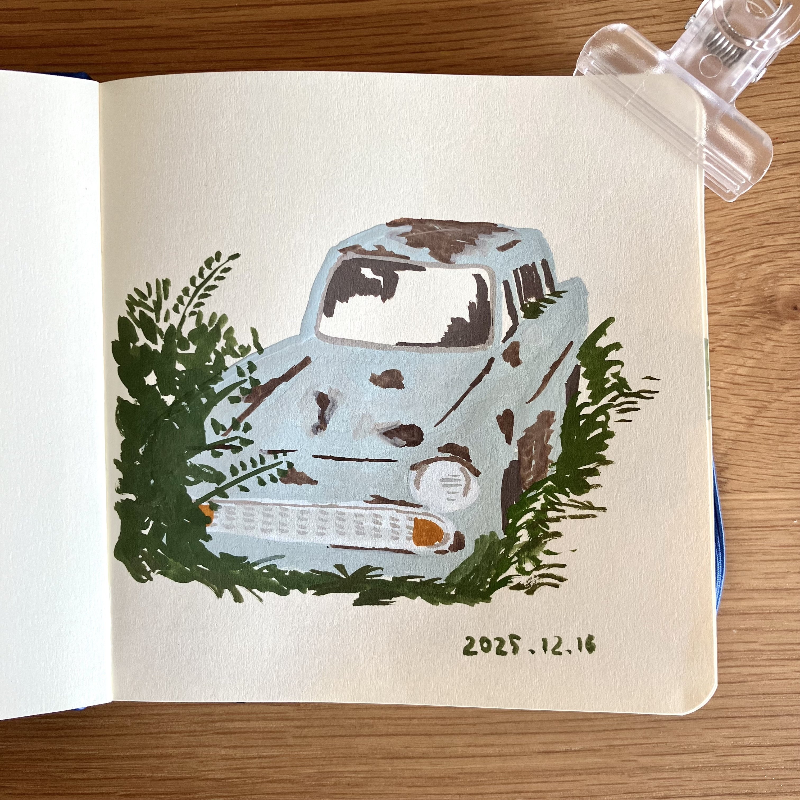 不透明水彩と経年変化の話｜山丘岳