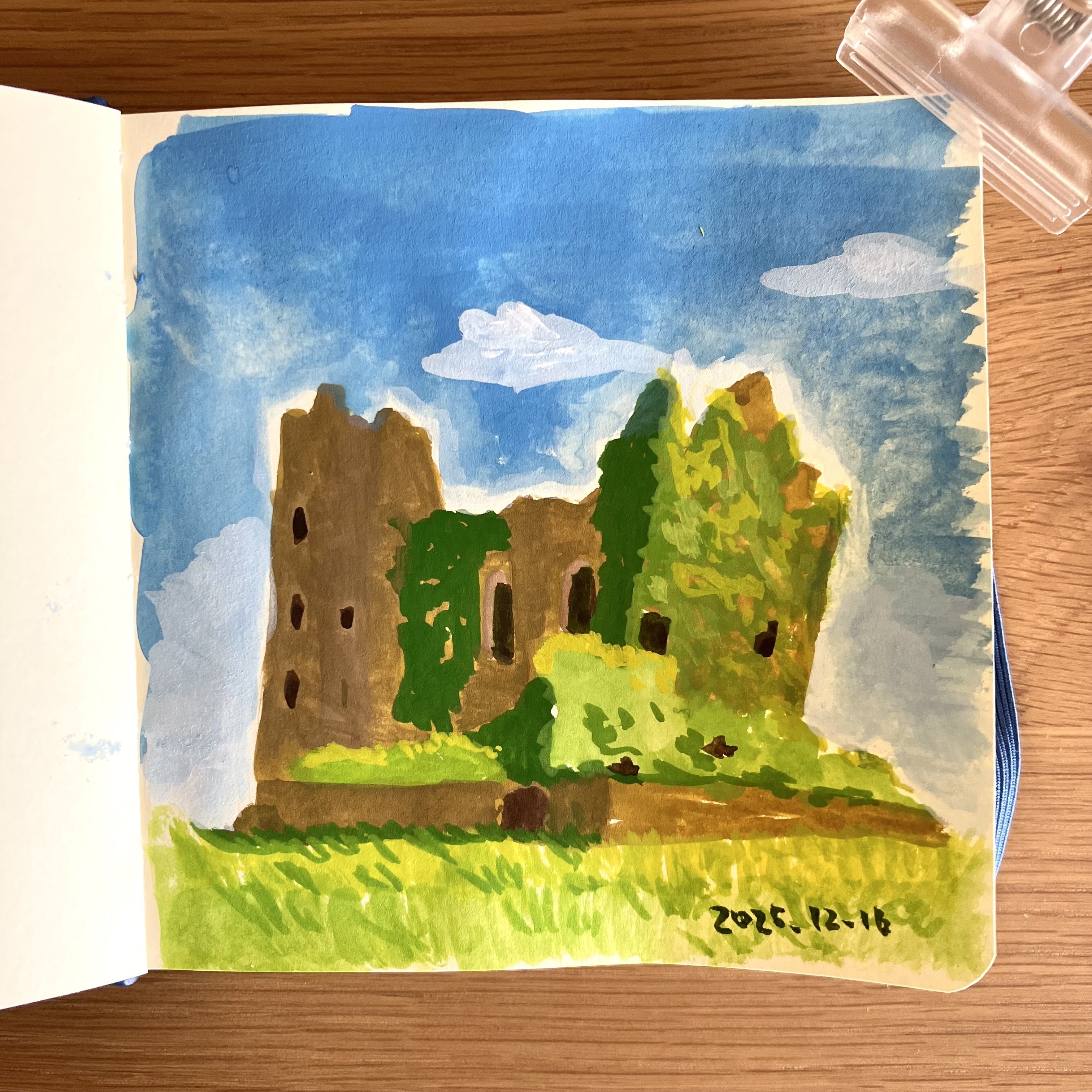 不透明水彩と経年変化の話｜山丘岳