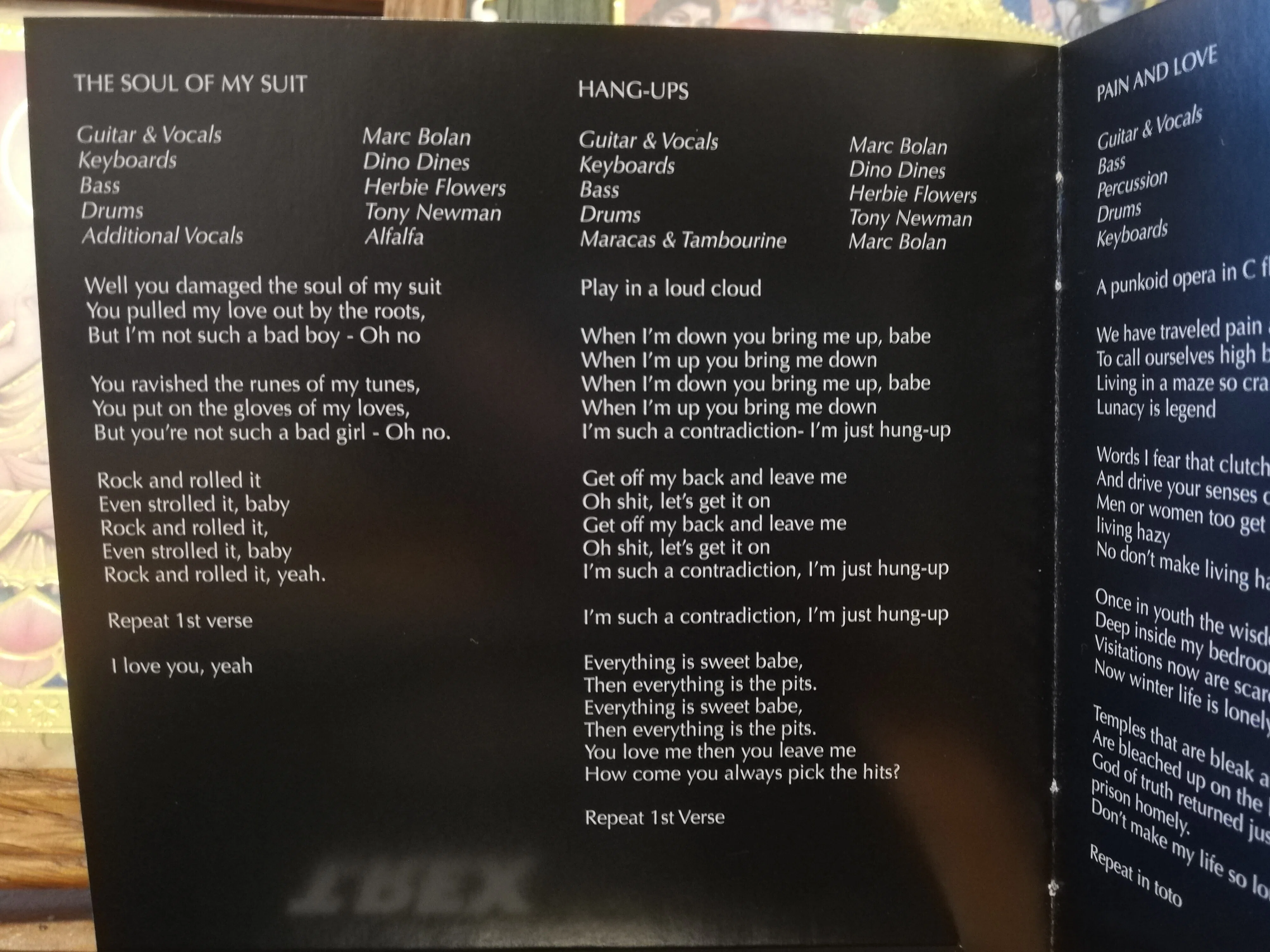 T. Rex「Dandy In The Underworld」（地下世界のダンディ）｜ごあ