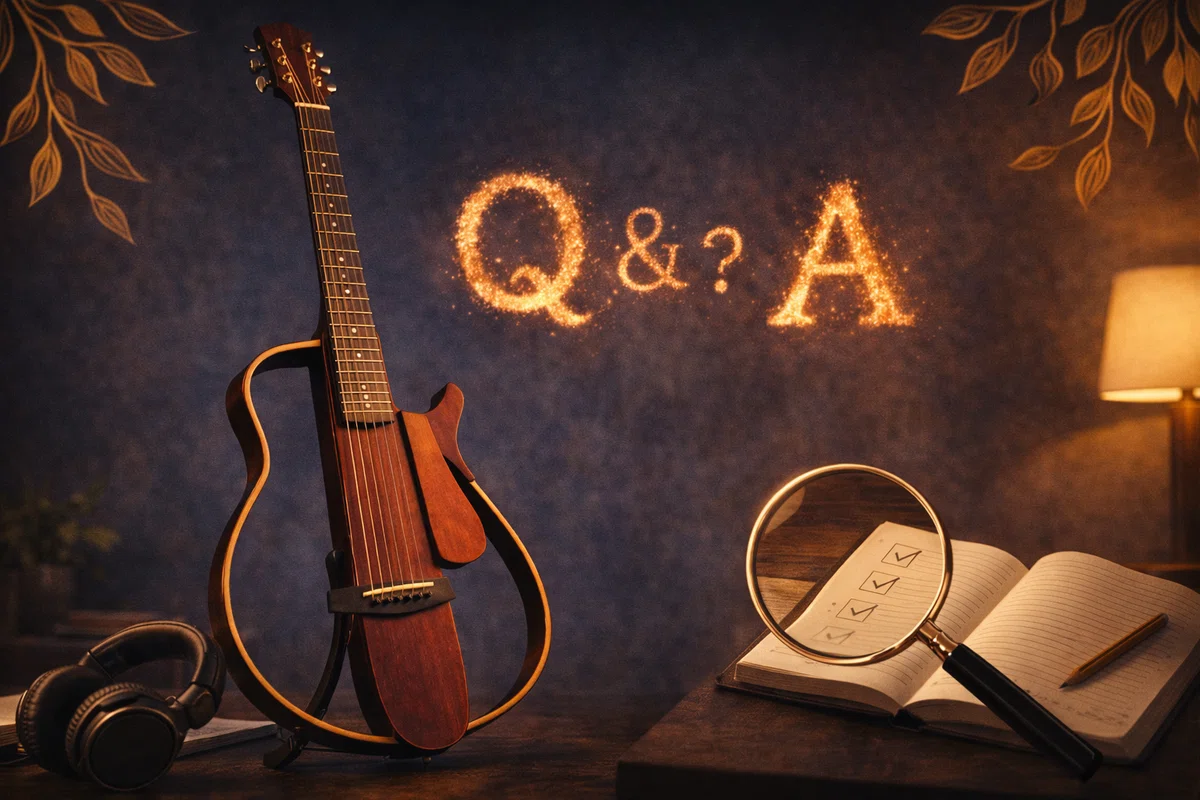 よくあるQ&A|サイレントギターの疑問をまとめて解決