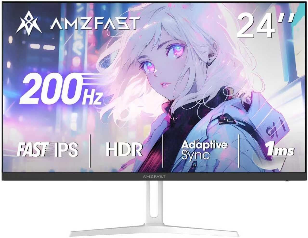 白ゲーミングモニター JAPANNEXT 27インチIPS 200Hz ゲーミングモニター ホワイトカラーで新