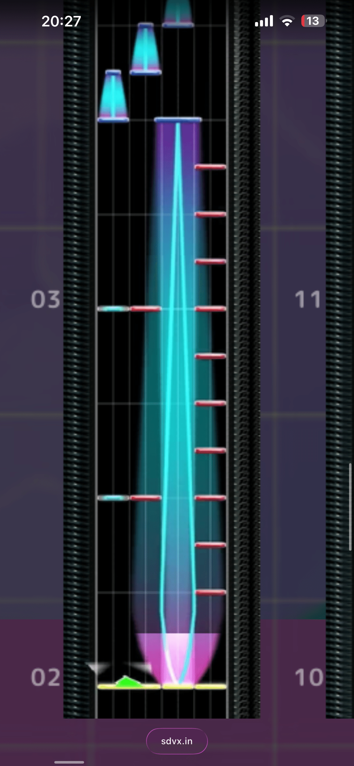チュウニズムの縦連判定について｜椛