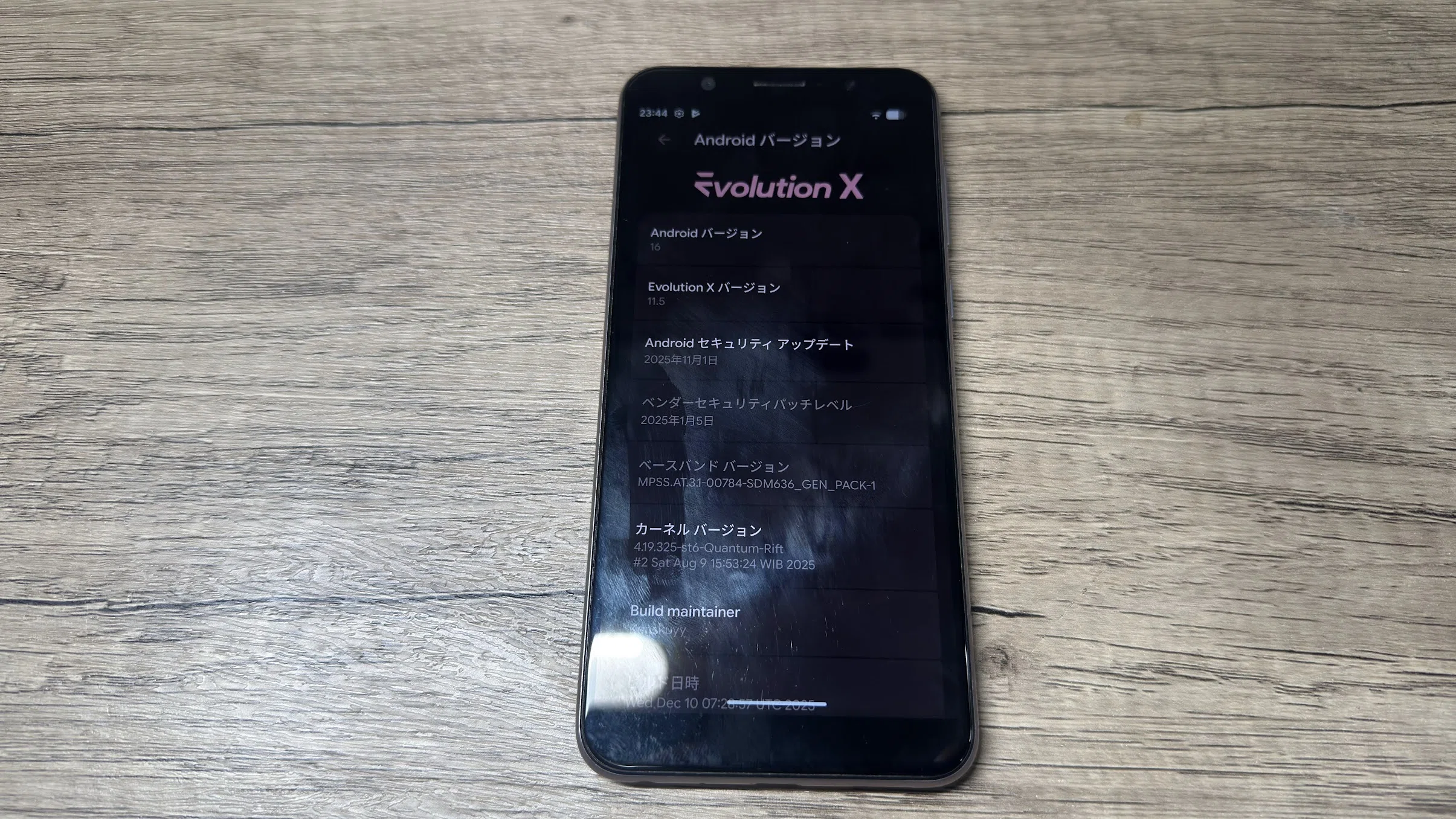 激重】Zenfone Max Pro M1にAndroid16 QPR1のカスタムROM「Evolution X