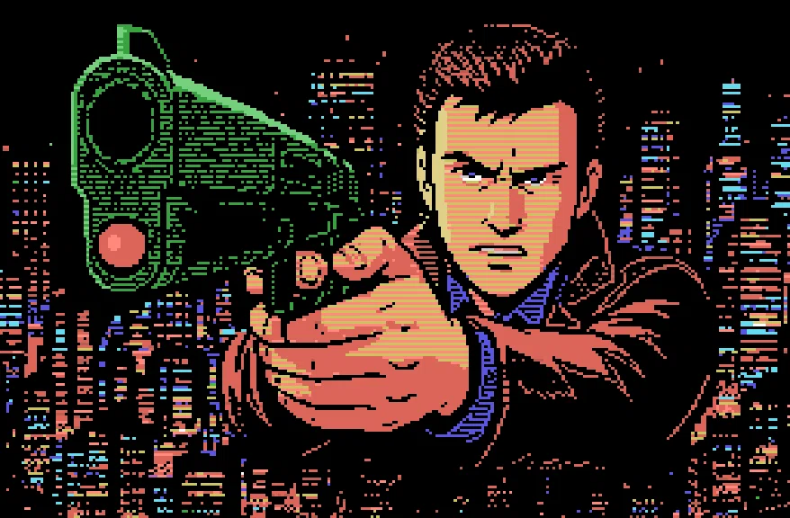 スナッチャーMSX1妄想版エンディング ドット絵｜Harayoki