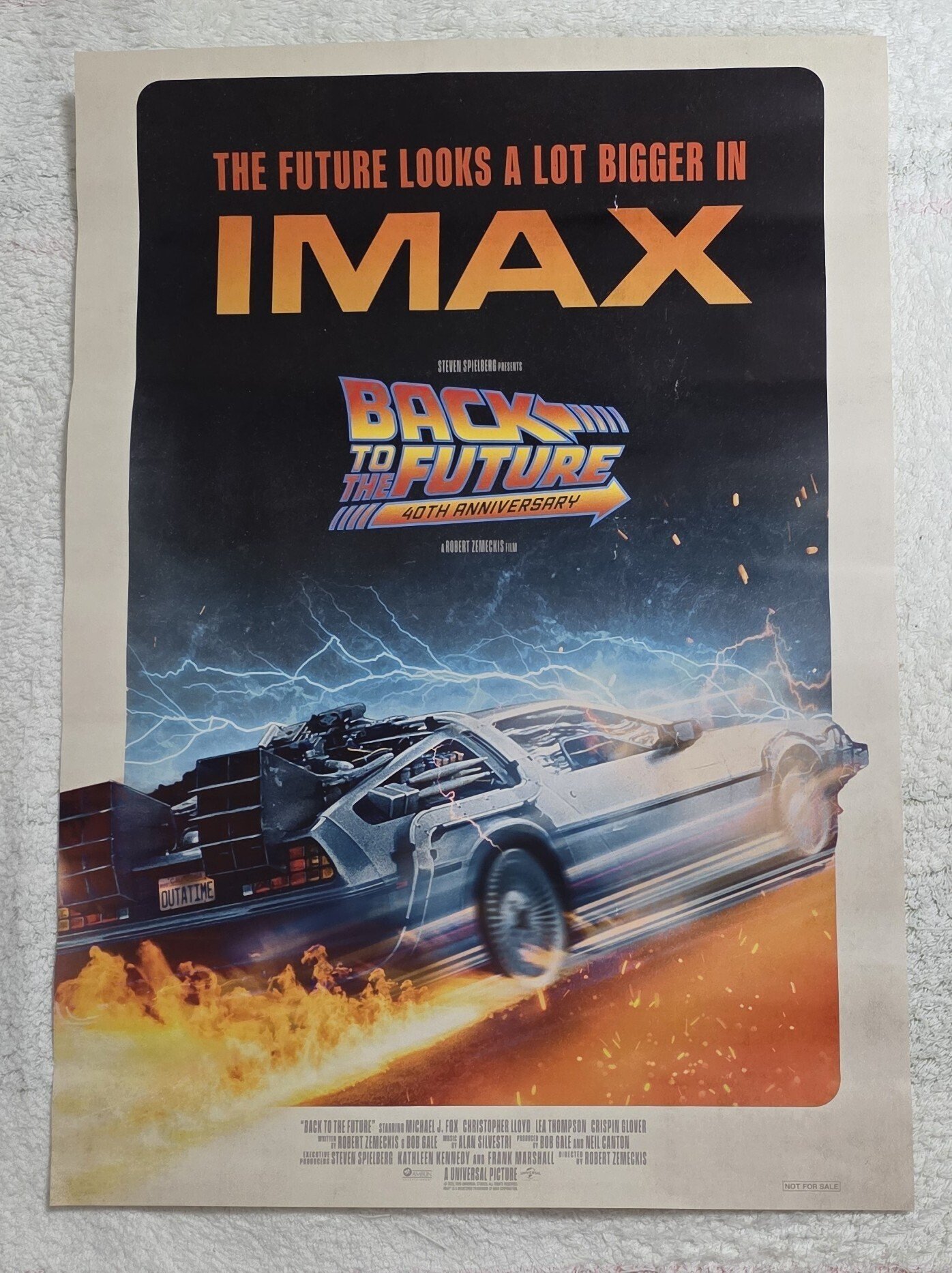 バック・トゥ・ザ・フューチャー 公開40周年 IMAX ポスター バック・トゥ・ザ・フューチャー』公開40周年限定上映、IMAX＆4DX版