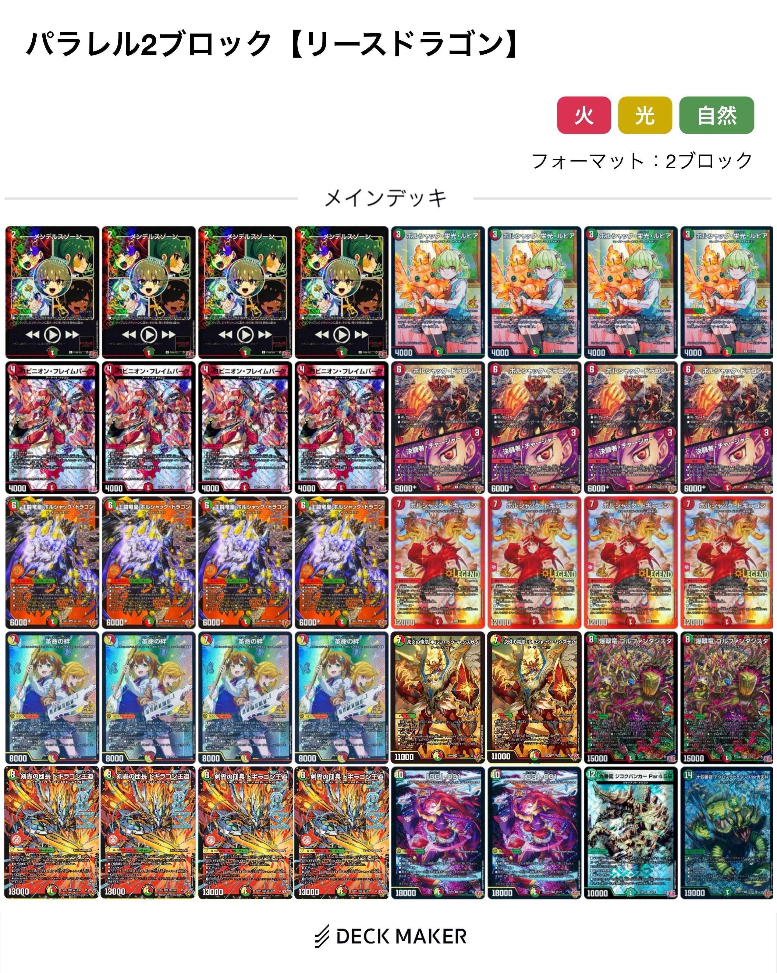 12/20】王道篇&王道W 裏フォーマット パラレル・2ブロック(デュエマ