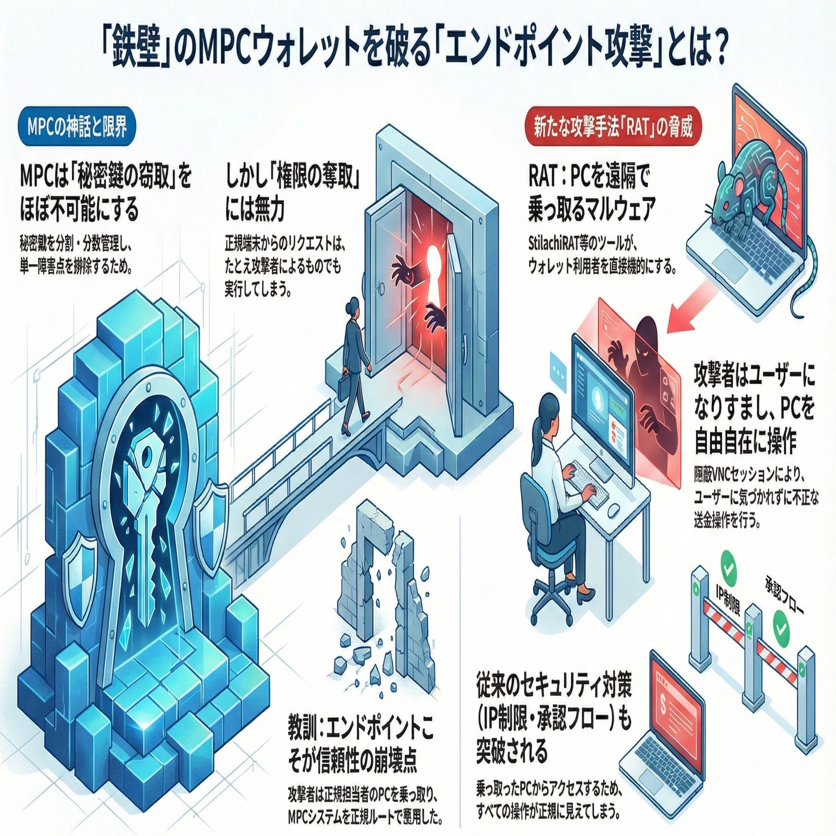 既存の暗号技術（MPC・マルチシグ）の限界と「エンドポイントの脆弱性 