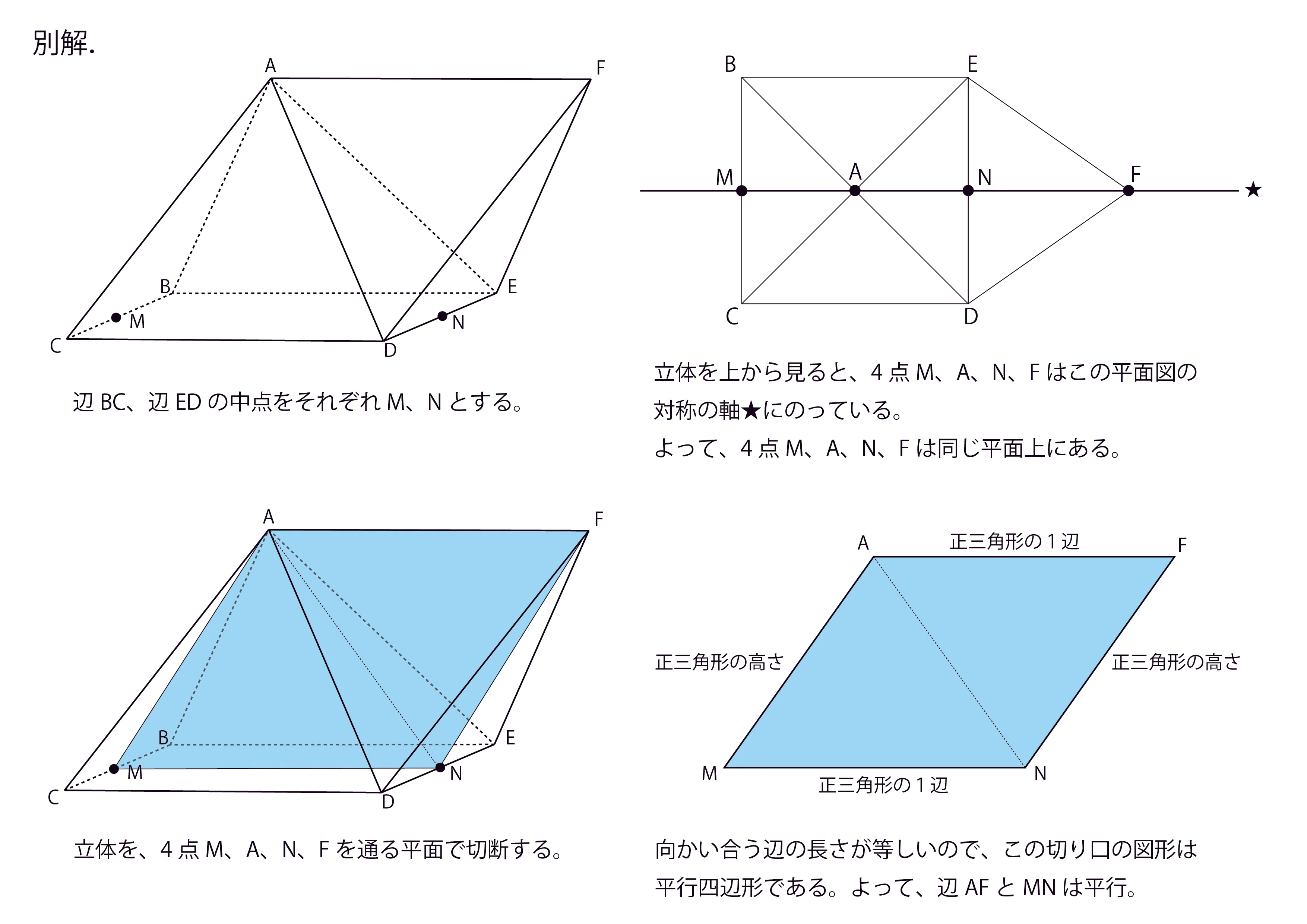七面体か？ それとも五面体か？（2023渋谷幕張中 第1回算数より改題