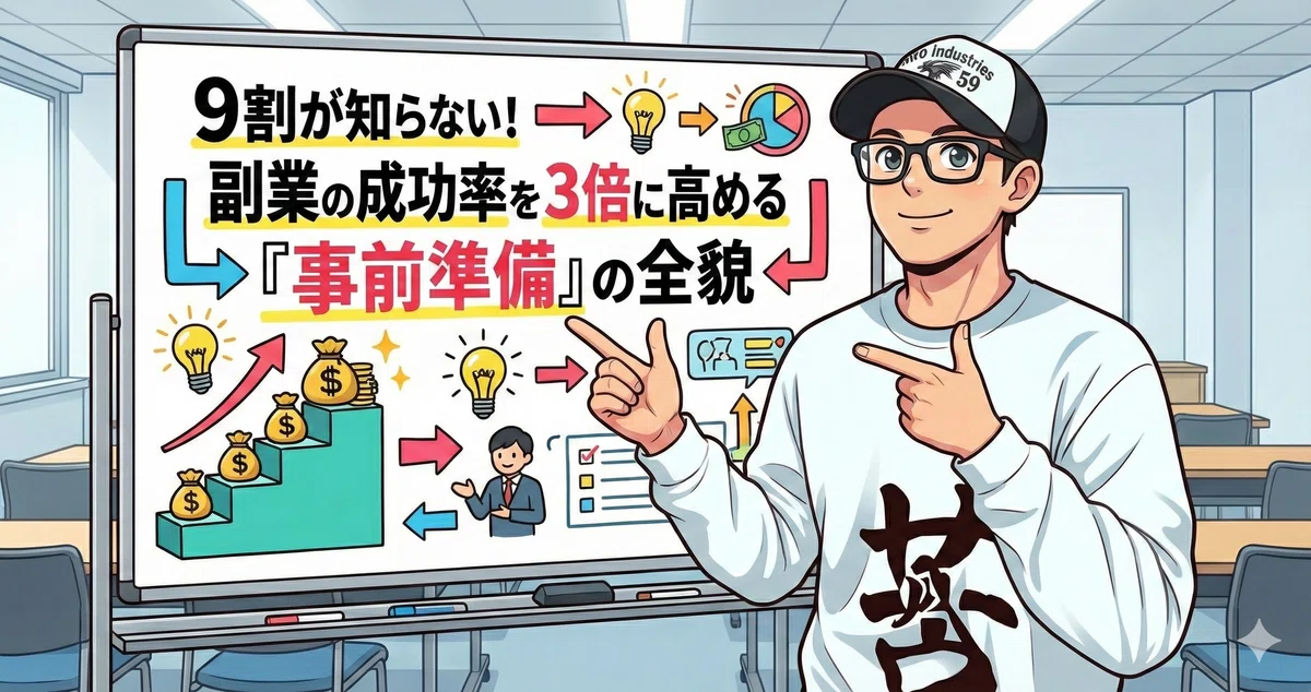 9割が知らない！副業の成功率を3倍に高める「事前準備」の全貌｜一誠(Issei)｜「会社員の『ゼロイチ』マインド育成の専門家」