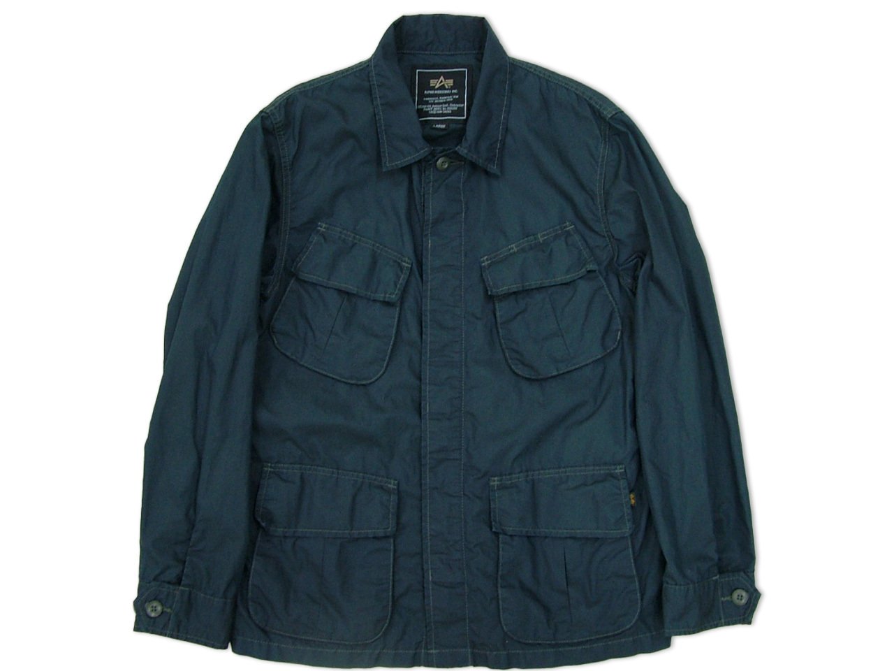 ALPHA INDUSTRIES 藍染 M-65タイプ フィールドJKT L 米軍系 ミリタリー