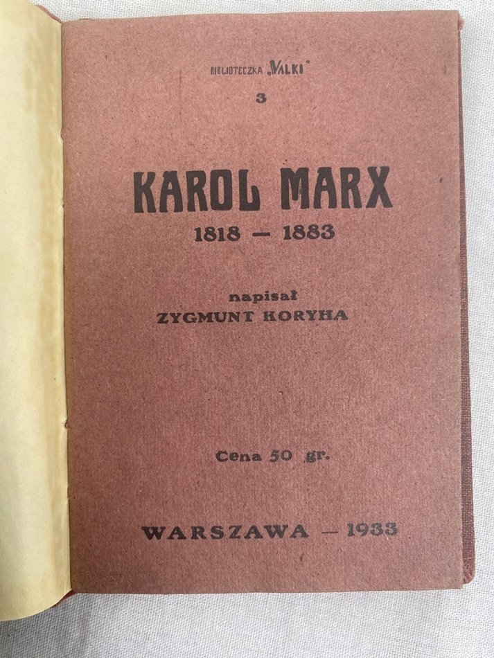 ポーランド第二共和国で刊行されたマルクス没後50周年記念小冊子｜極東書店