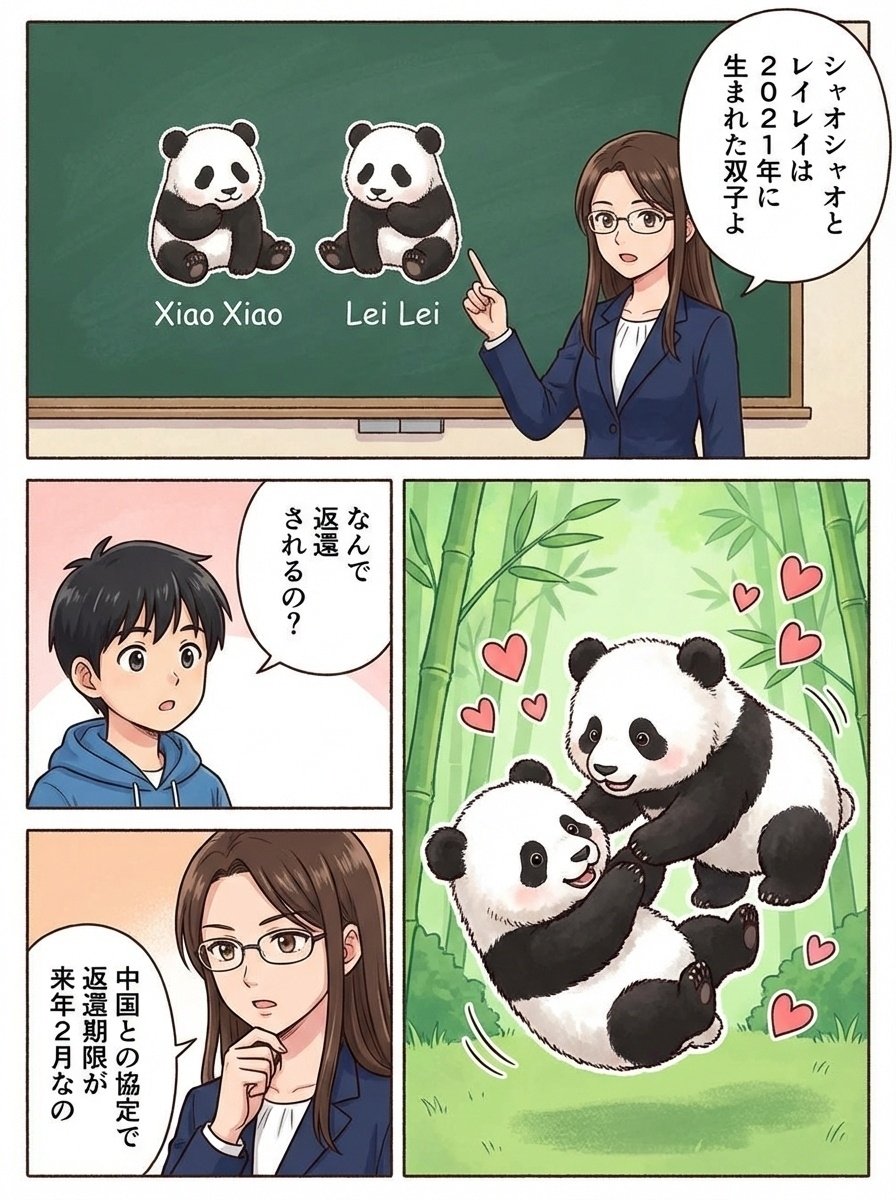 上野パンダ、来月お別れ！54年ぶり