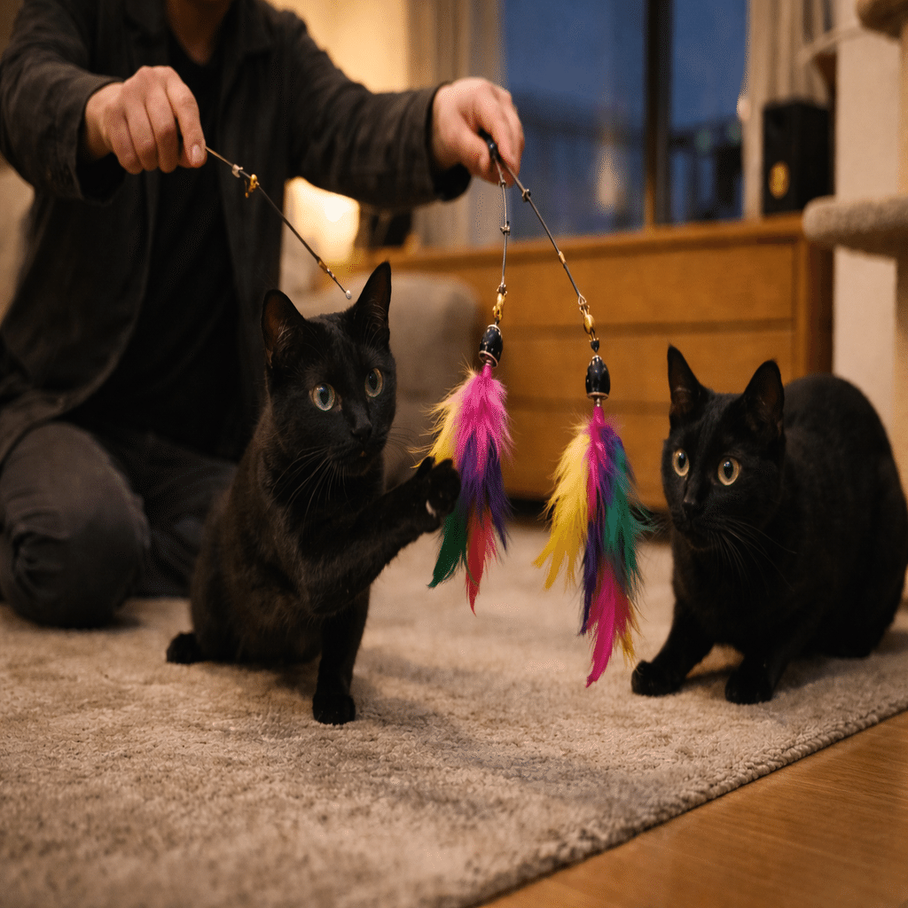 🐾 保護猫エッセー③│黒猫目線−朝の物音、そしていつもの夜が戻る