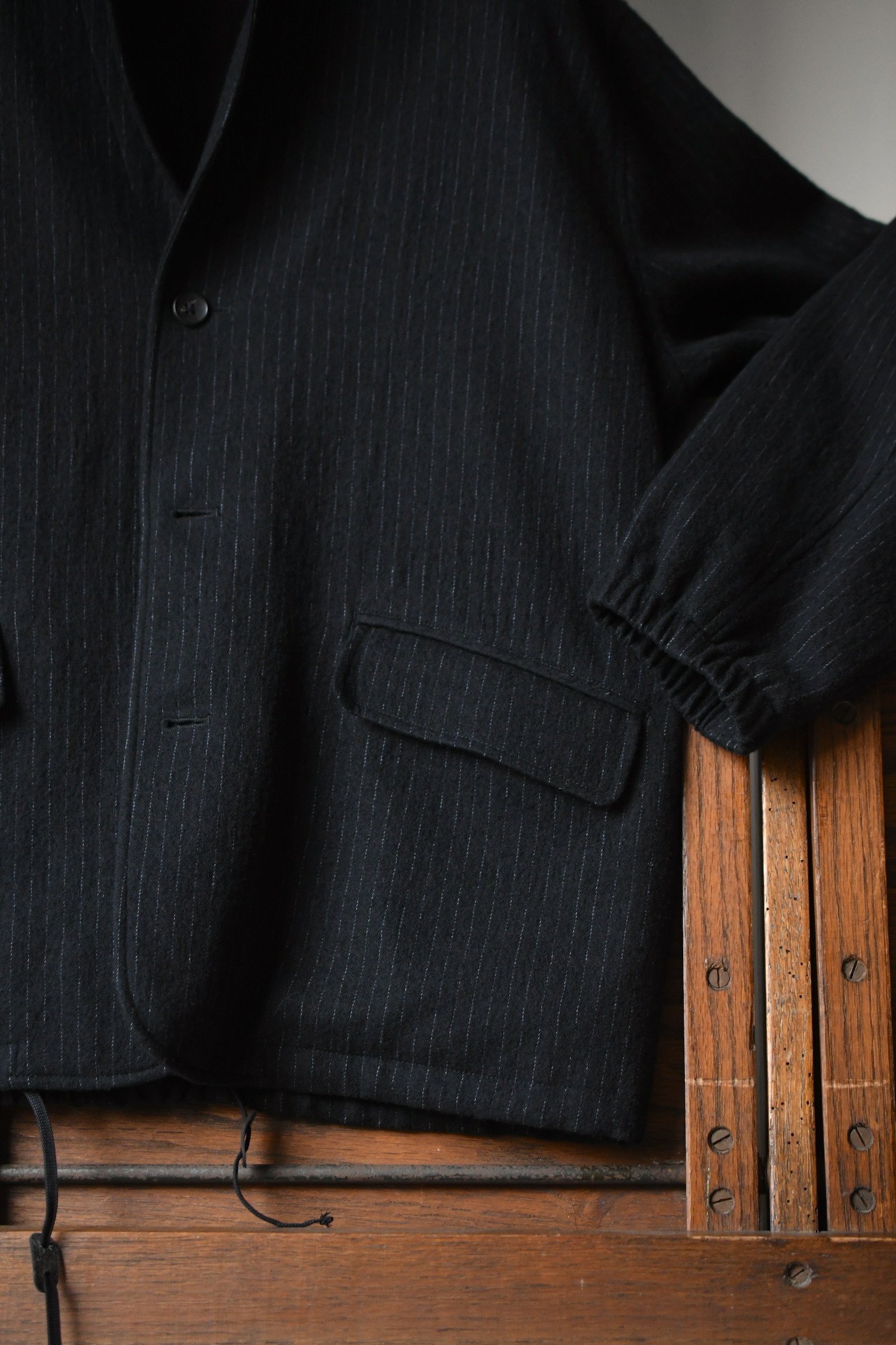 ジャケット・アウター The DUFFER N NEPHEWS MILLED WOOL BLAZER The DUFFER N NEPHEWS（ザダファーアンドネフューズ）MILLED WOOL