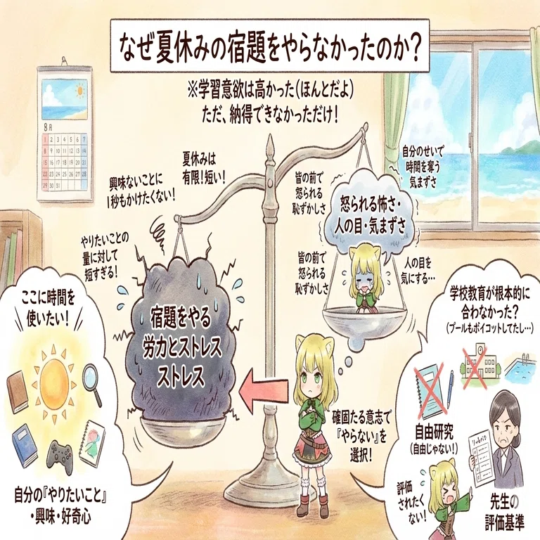 夏休みの宿題、いつやりましたか？｜ひかる