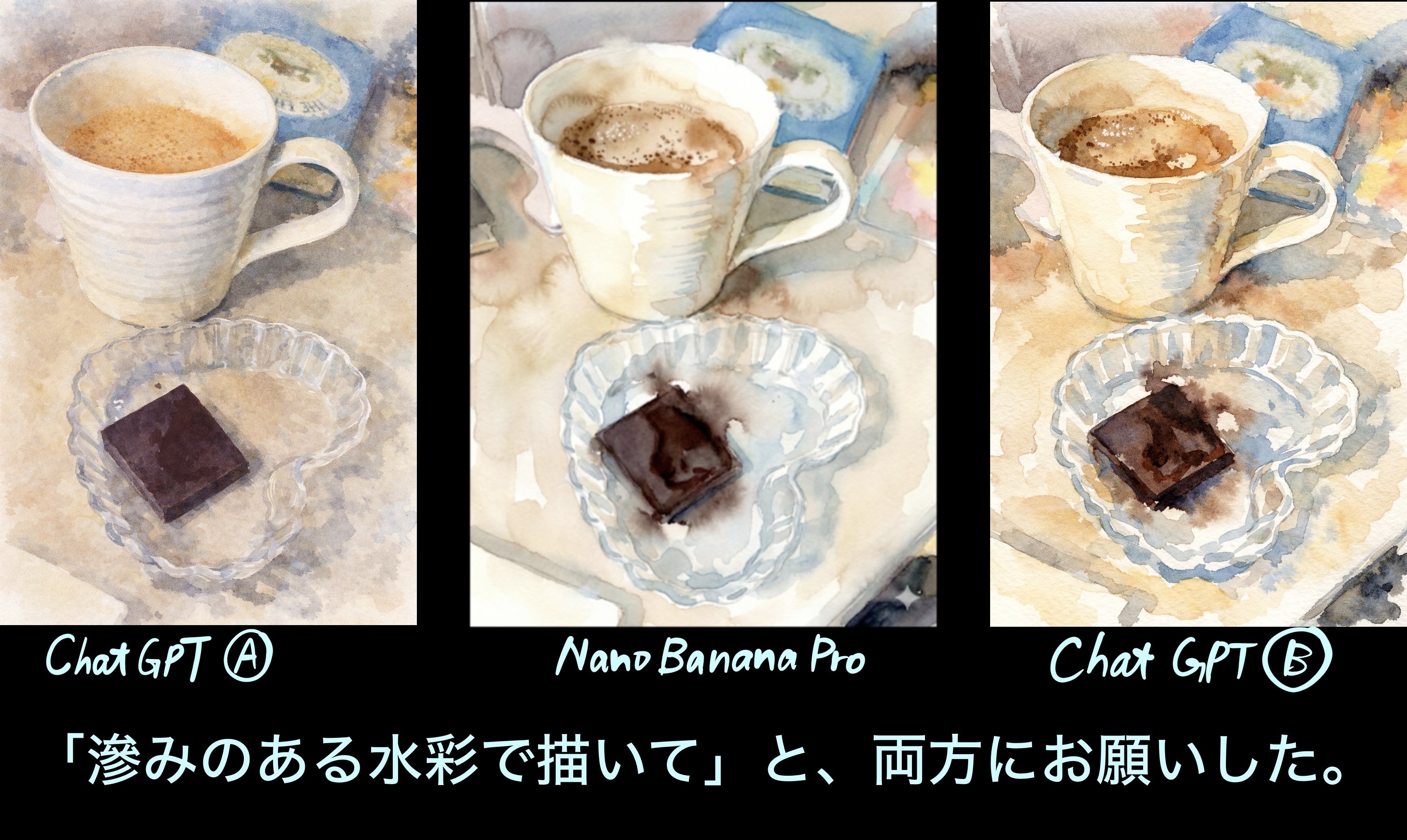 滲みのある水彩」をAIが描く(#556)｜Ako(@akolamble)