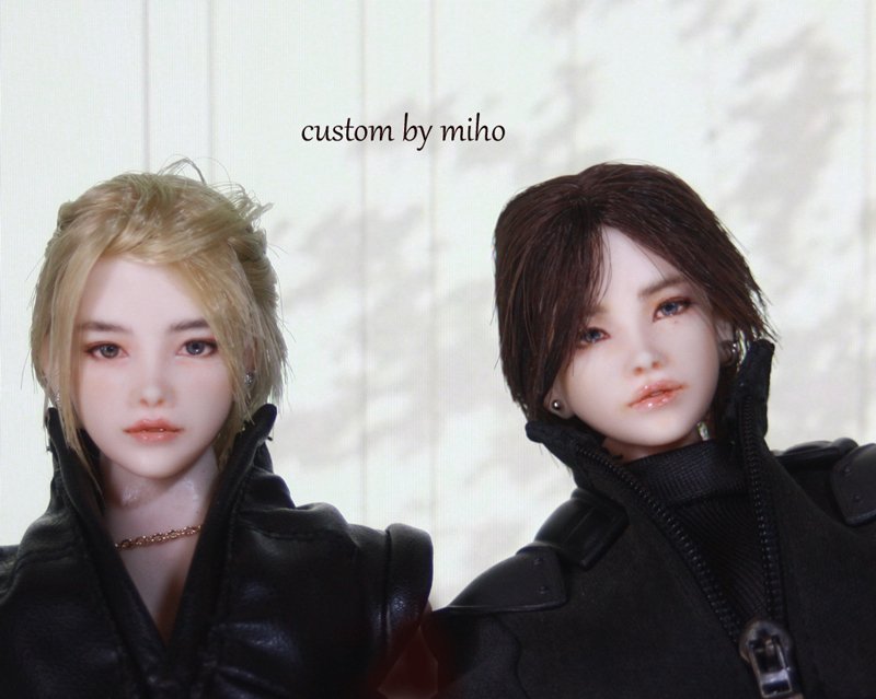 1/6カスタムドールヘッド☆UNFAIR6☆bymiho☆六分の一男子図鑑☆エイト