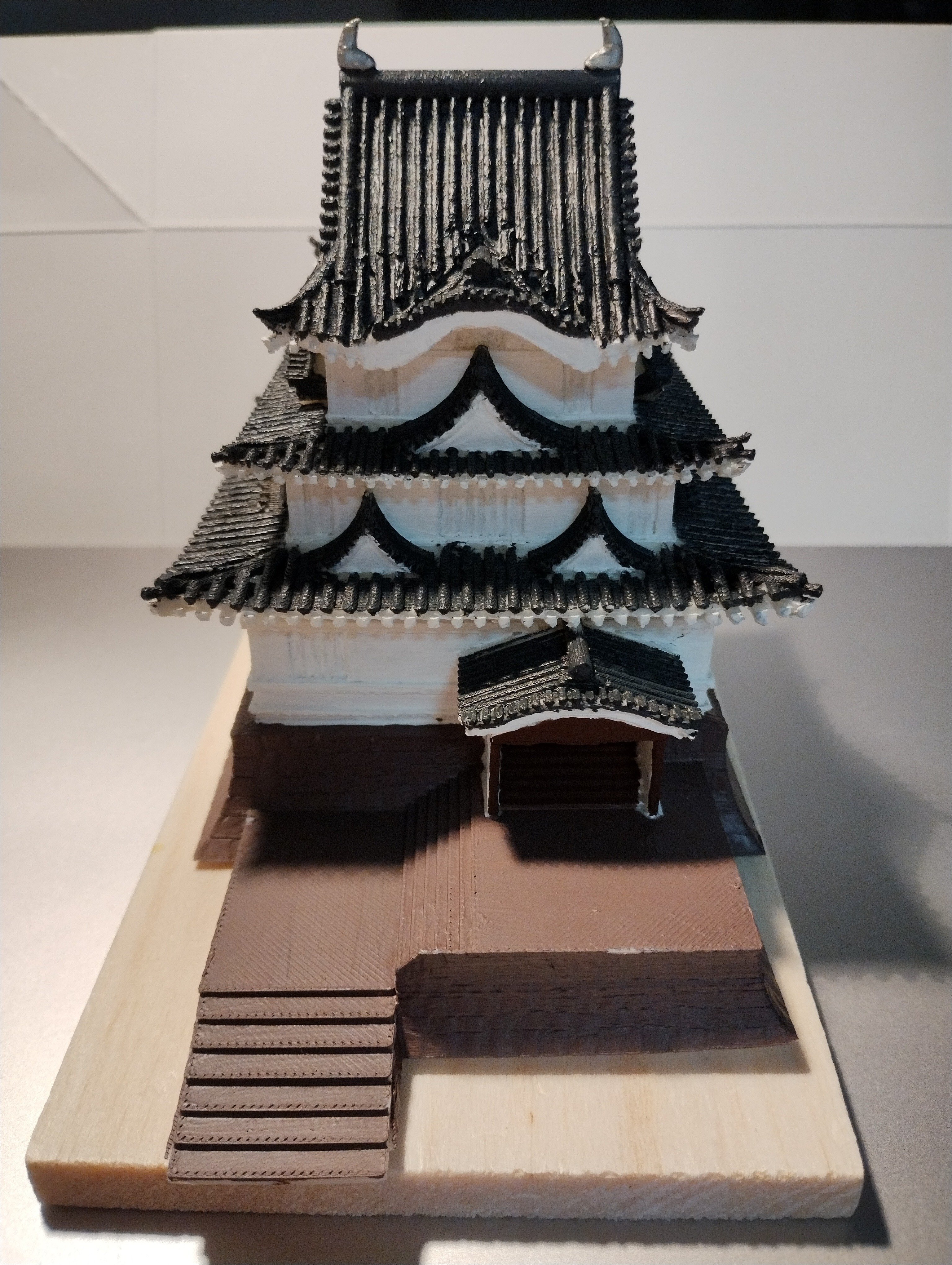 日本の城 天守閣 ハンドメイド 完成｜td
