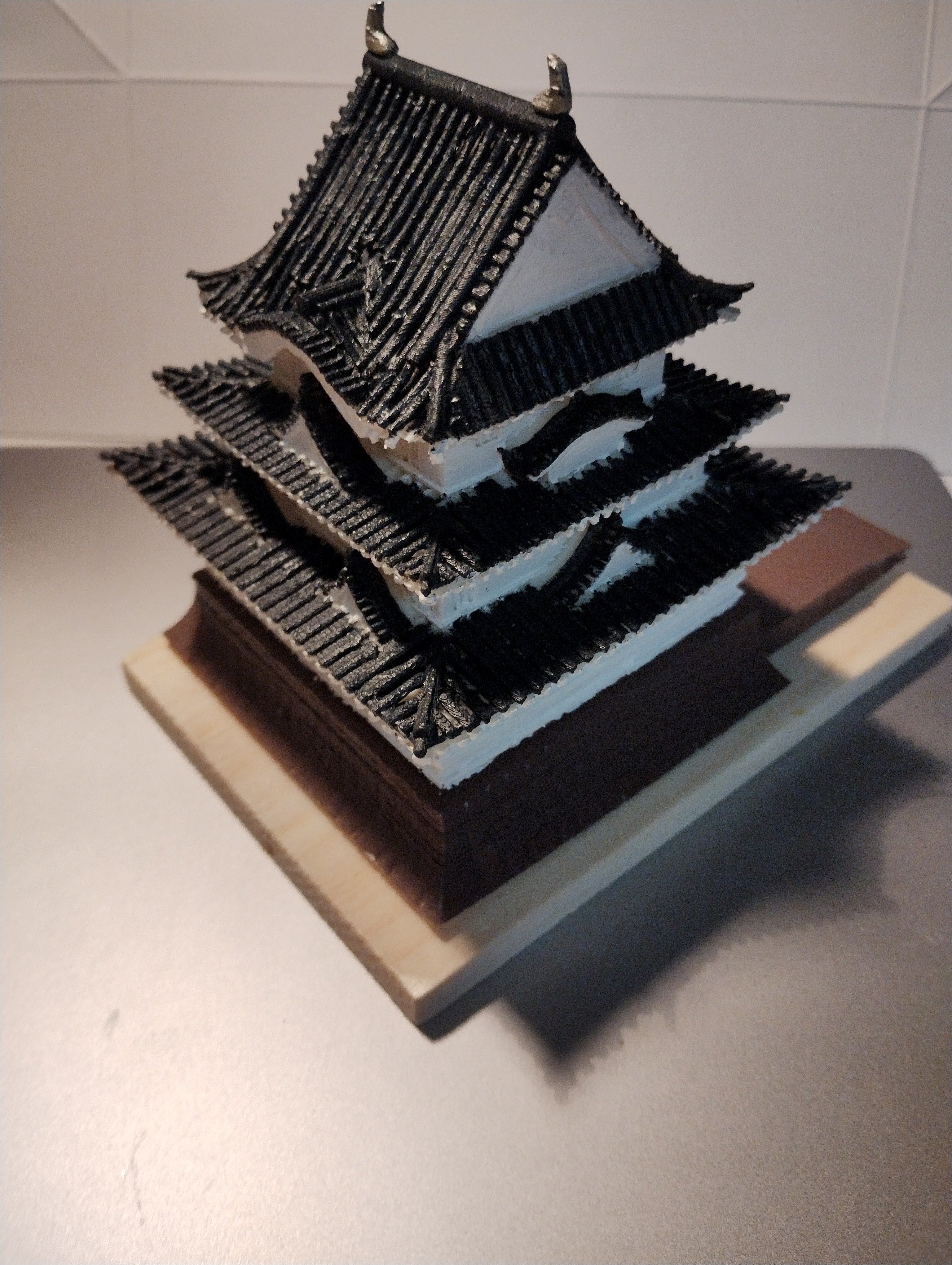 日本の城 天守閣 ハンドメイド 完成｜td