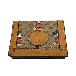 【BIGお買い物ラリー★30%OFFセール中】グッチ GUCCI 札入れ角プレート オールドグッチ ブラウン ゴールド レディース 中古 ブランドにおける【コラボ】 グッチ(GUCCI)買取-ゴールドプラザ高槻店