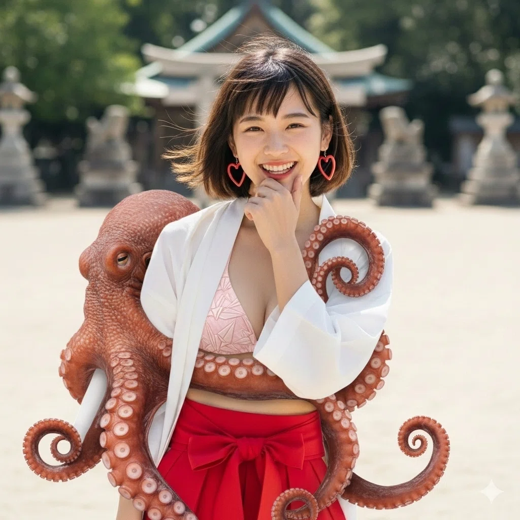グラビア 巫女 写真素材(2)/写真販売 AI画像 有料<40枚:350円>商用利用可01