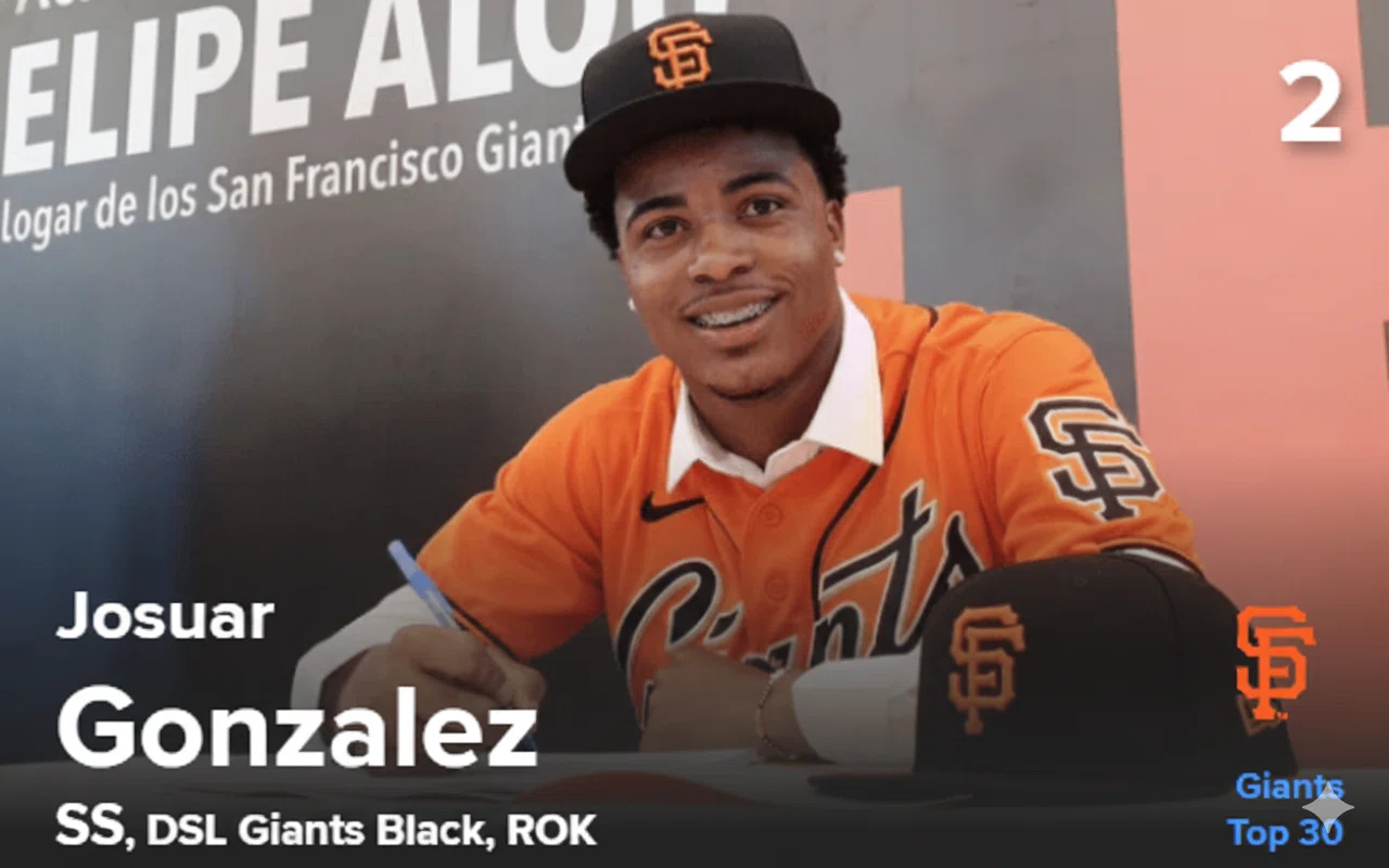 MLB 2025年版・注目プロスペクトTOP5 San Francisco Giants 編｜THE