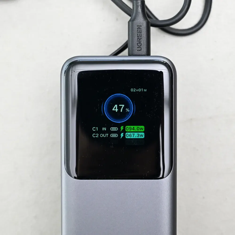 UGREEN Nexode 巻取式USB-Cケーブル内蔵 モバイルバッテリー (20000mAh