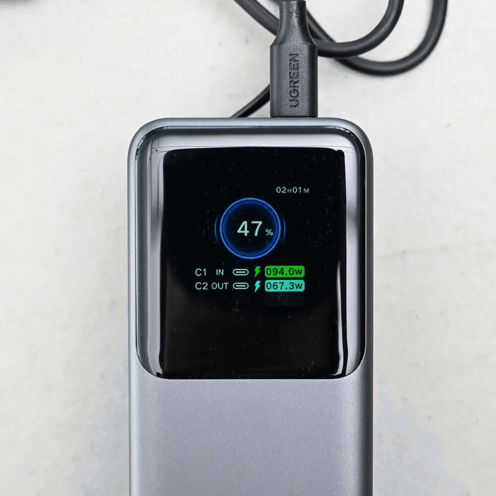 UGREEN Nexode 巻取式USB-Cケーブル内蔵 モバイルバッテリー (20000mAh