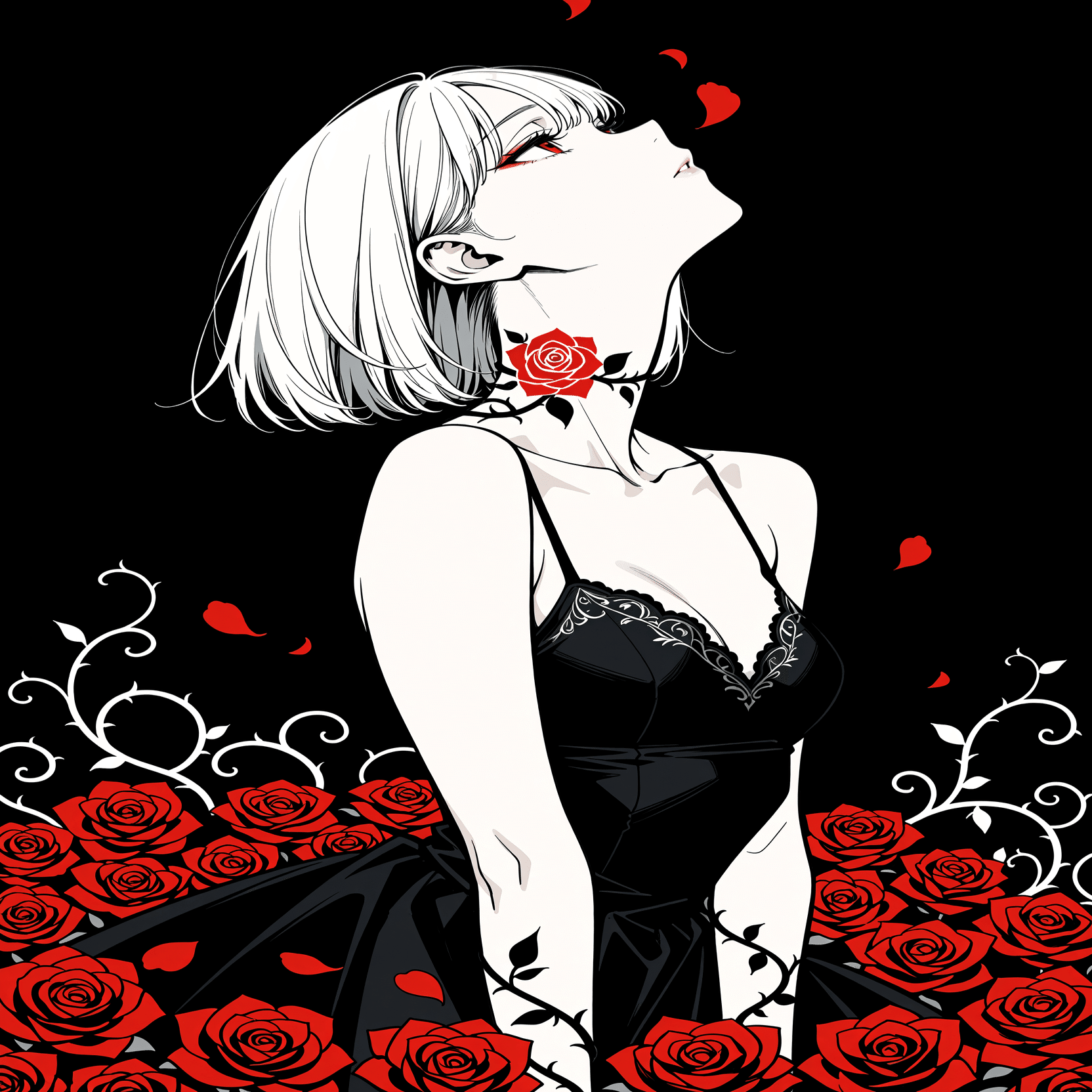 痛み」すら美しい。医学書とゴシックを融合させた、狂気の線画について。｜BD, image size:1368x2000