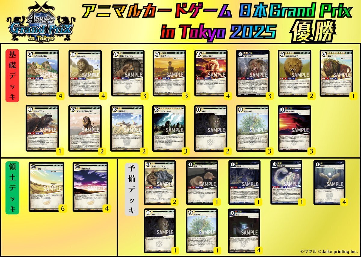 DNAブログ:アニマルカードゲーム日本Grand Prix in Tokyo 2025 優勝
