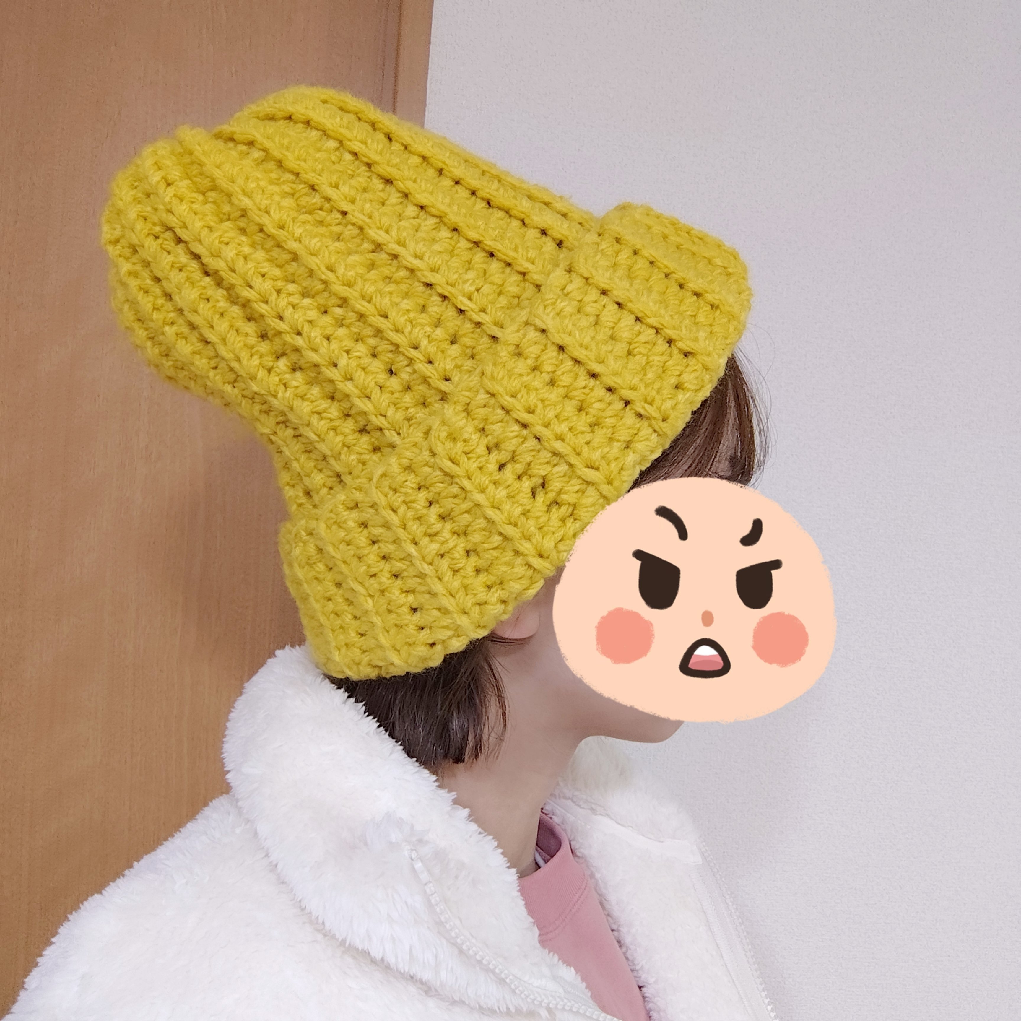 3行日記】 ニット帽編んでみた！けどあれ？こんなはずじゃ…12月17日