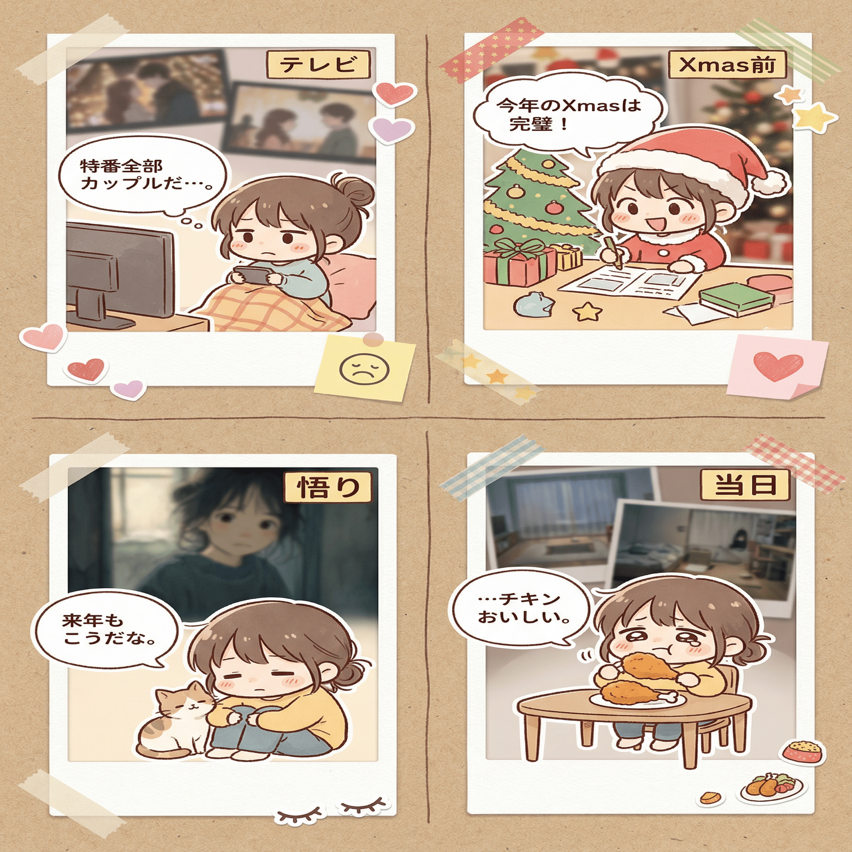 空白のクリスマス｜DomoAI Xmasコンテスト参加作品【動画生成AI / 画像