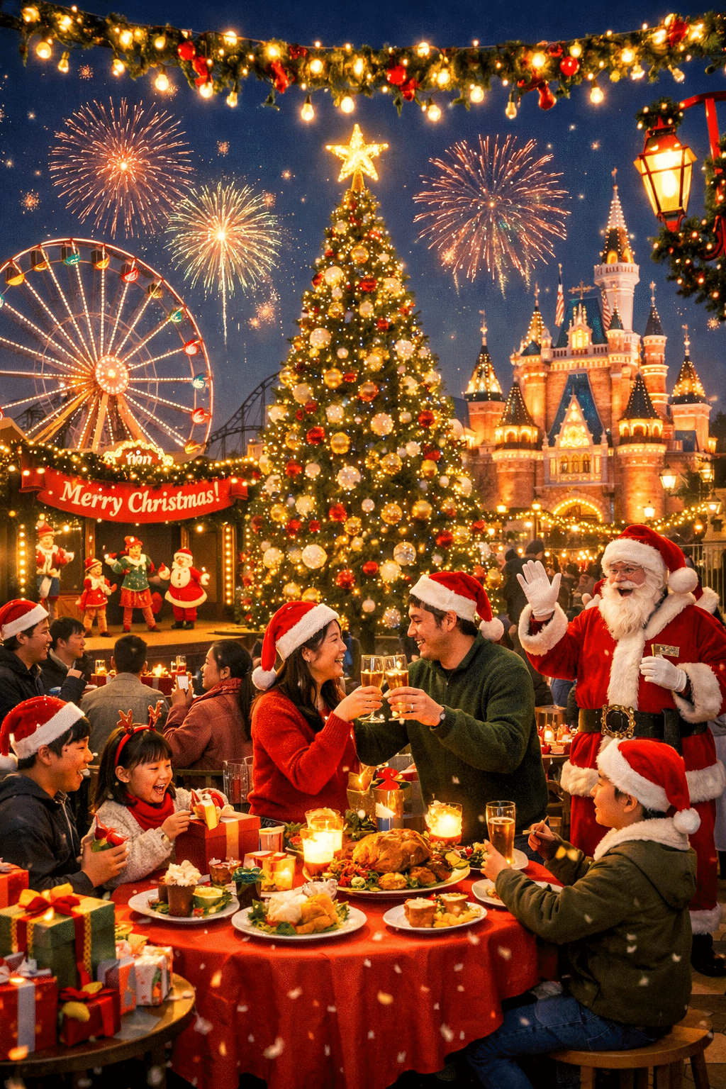 クリスマスの場面を表す画像を生成AIで制作しました｜けんいち