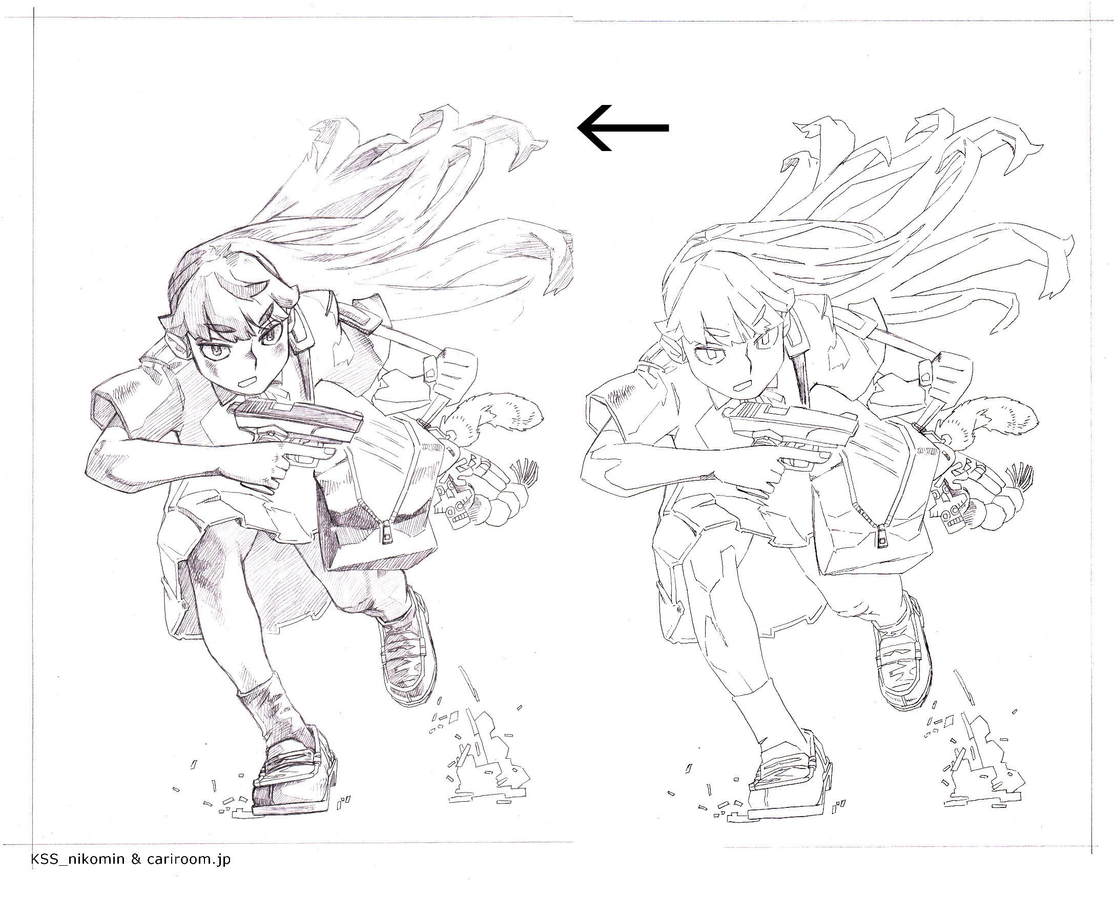 イラスト練習#11「自己添削4。仕上げ中も違和感をつぶす