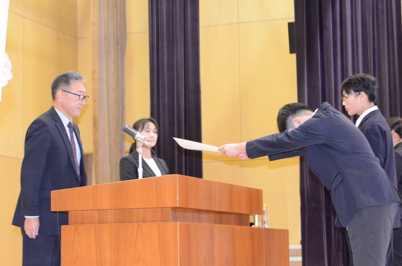 令和7年度冬季休業前賞状伝達式／終業式｜岩手県立水沢農業高等学校