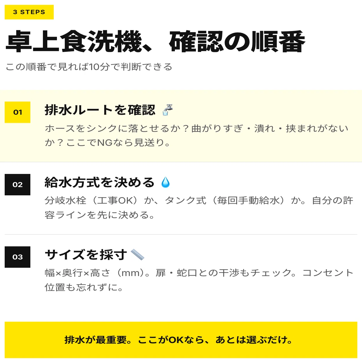 卓上食洗機、「置ける？」は10分で決まる。僕のチェックリスト｜さか