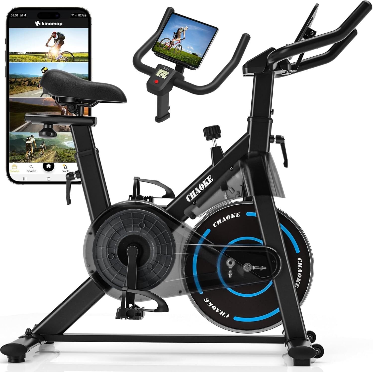 自宅が最高のジムに】CHAOKE スピンバイク:ZWIFT連動と極静音が実現