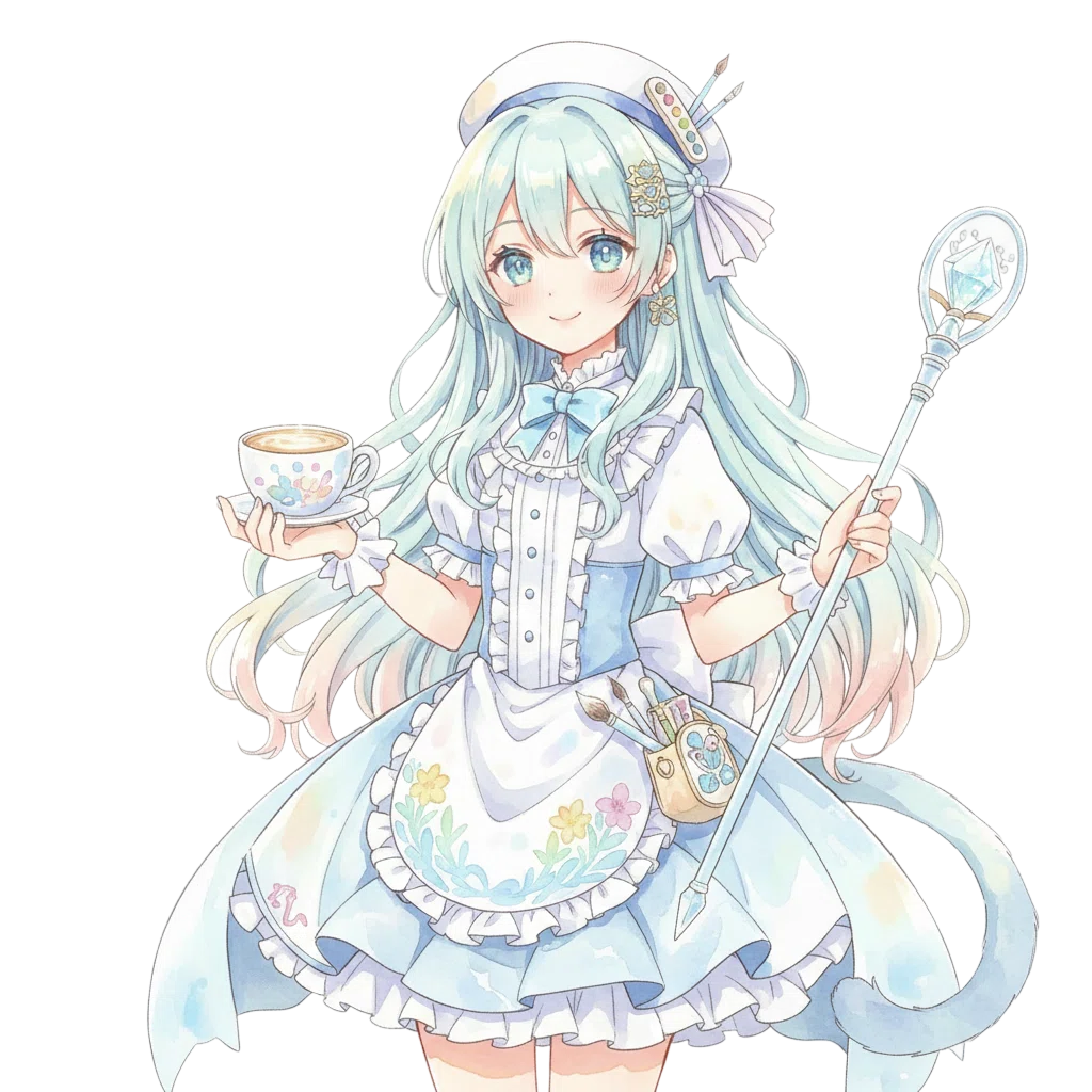 蒼い光の滲む場所で。新しい旅の仲間「水彩の魔女 レフレイン」を召喚