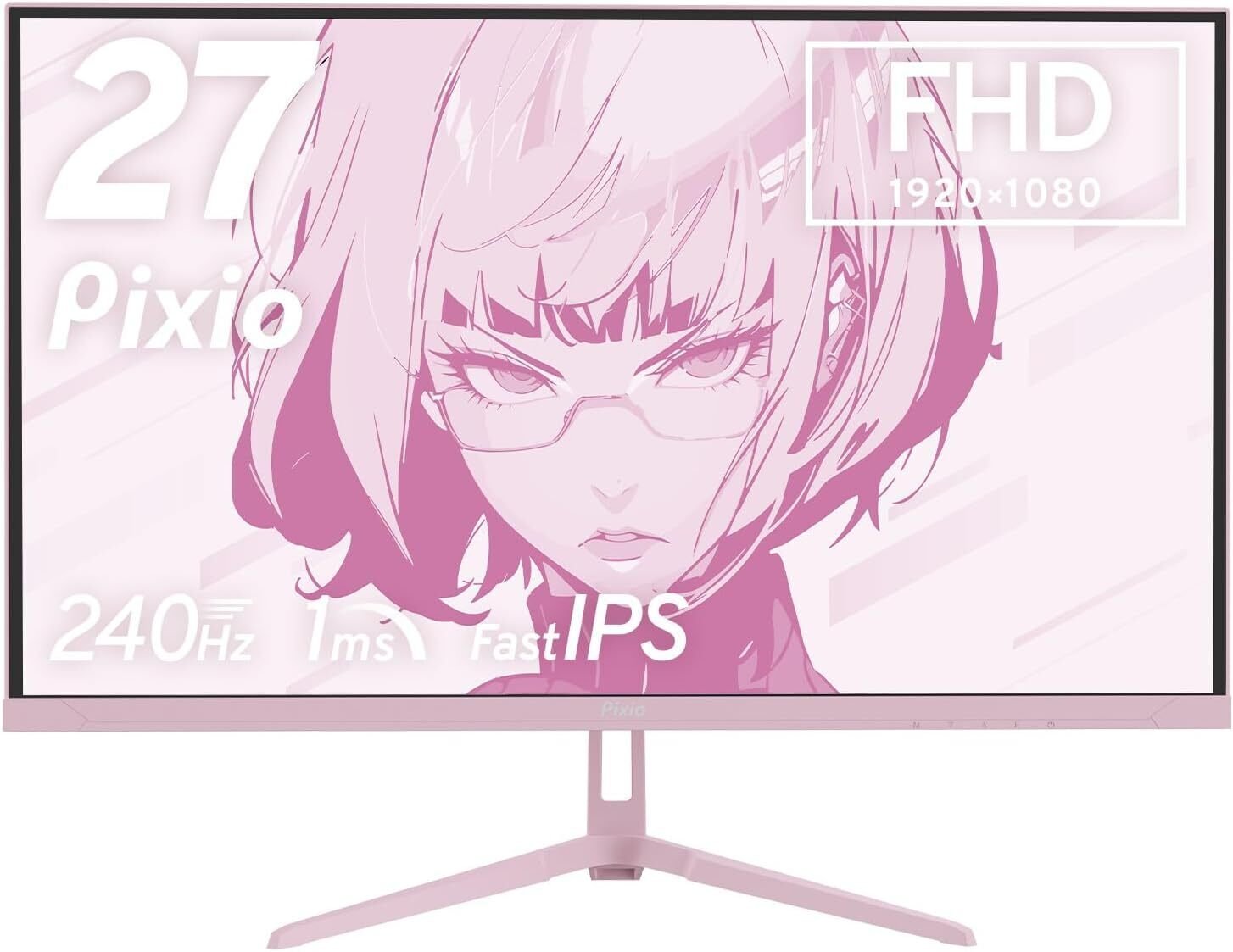 Pixio PX279 Wave Pastel Pink ゲーミングモニター - 27インチ240Hzの